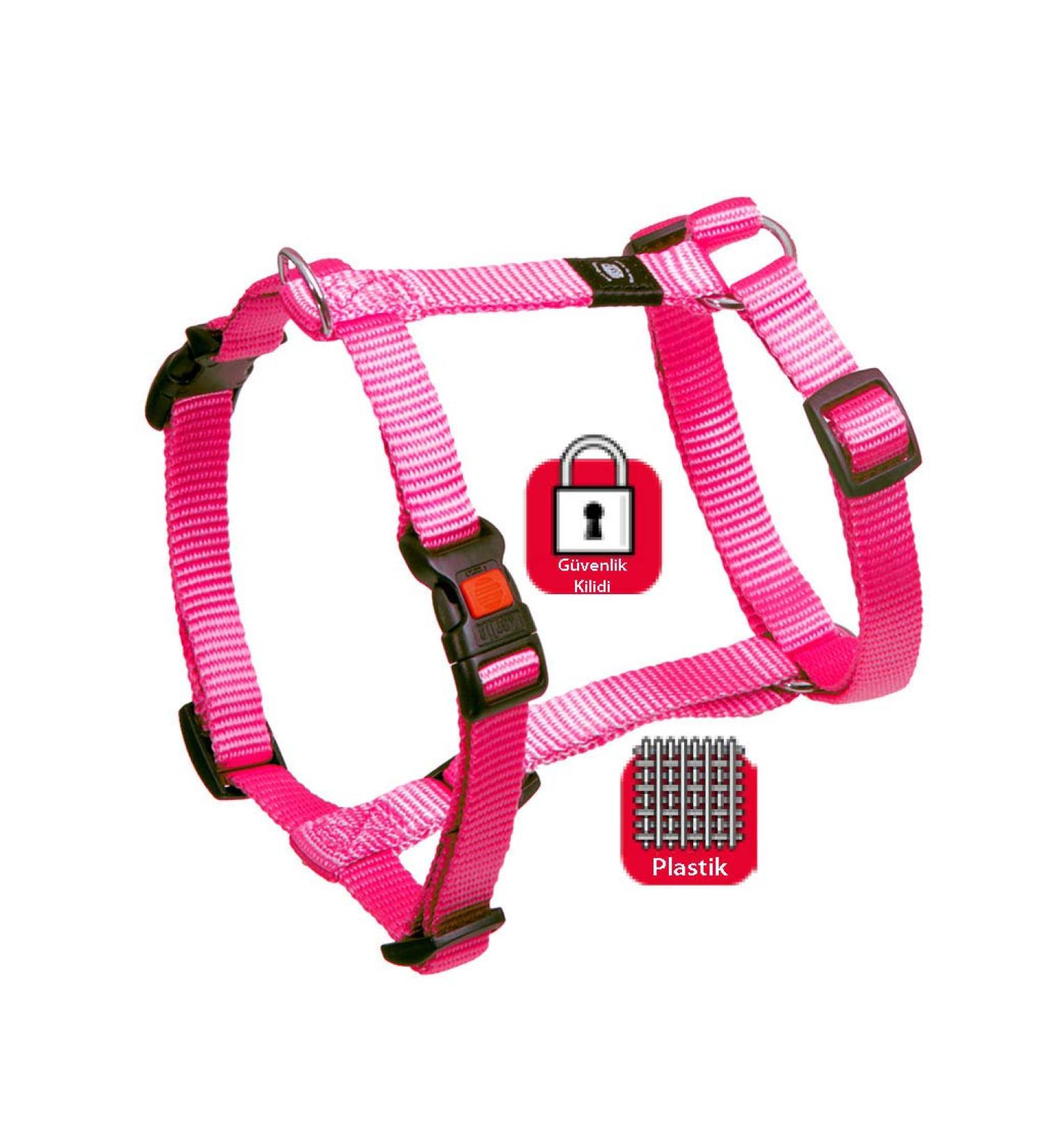 Karlie Art Sportiv Plus Harness L: 90 - 120 cm W: 25 mm XL pink L: 90 cm W: 25 mm pink