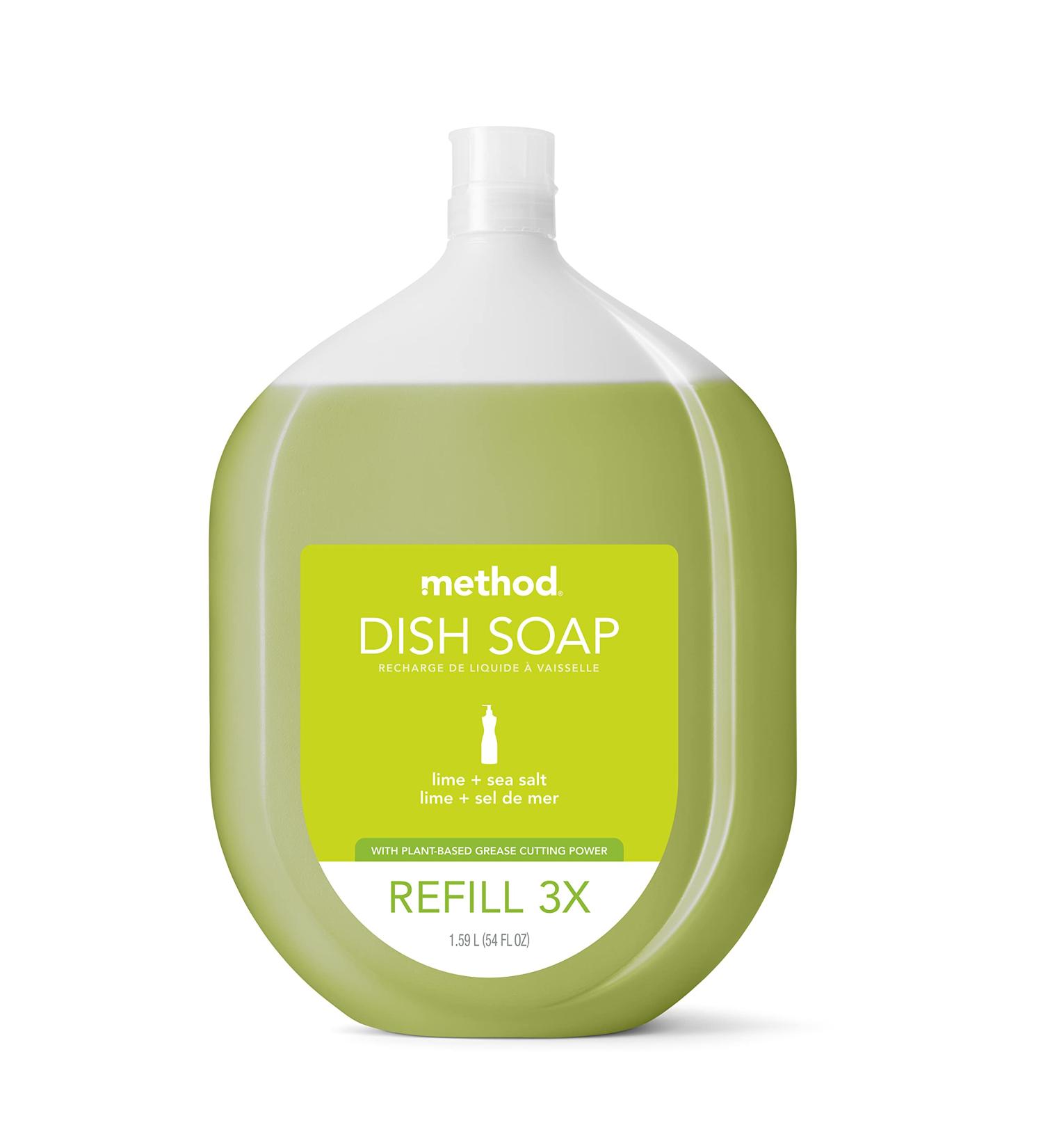 Method Lime + Sea Salt Dish Soap Refill - 54 Fl Oz - Biodegradable Formula - Tough on Grease - Buy Online on GoSupps.com