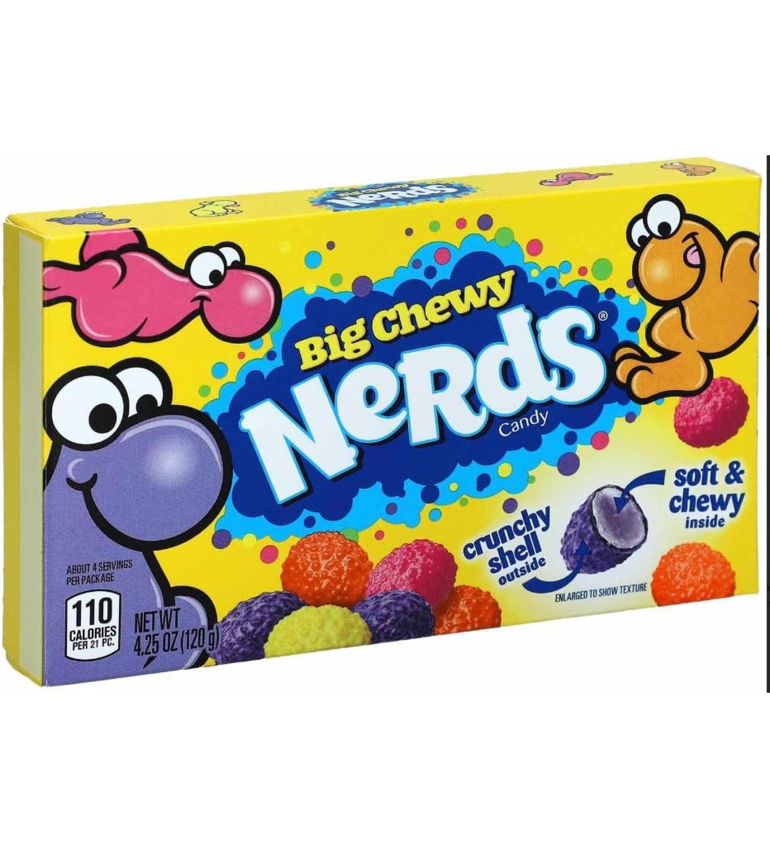 Heartforcards® Nerds Big Chewy Candy American Crunchy Chewy 120g + Shipping Protection