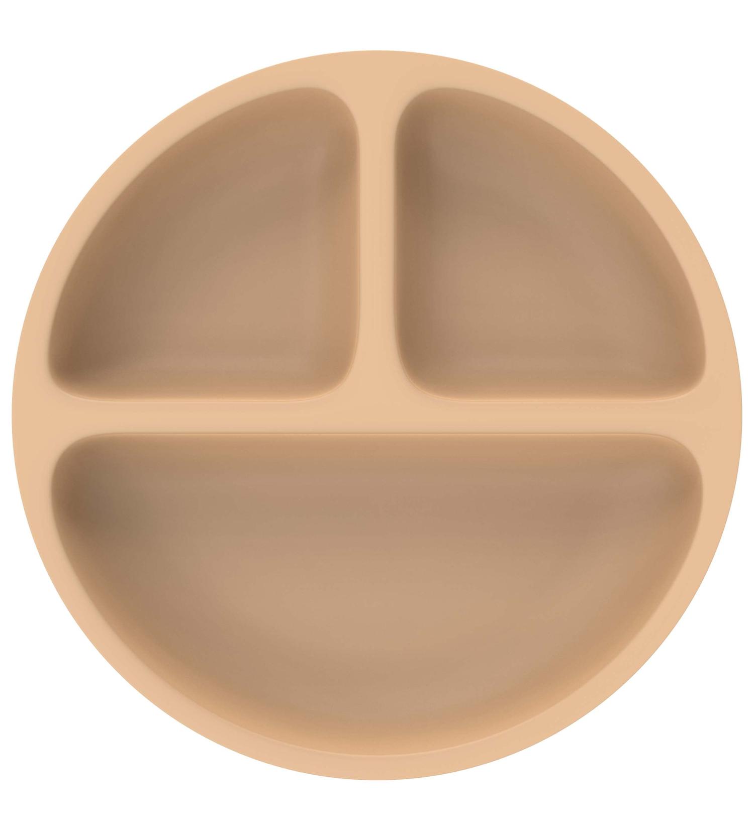 Shop OLGS Silicone Baby Plate | BPA-Free Toddler Plates | Slip-Proof Snack Plate for Kids | Cream Dining & Breakfast Plates for Ages 6 Months+ - Buy Online on GoSupps.com