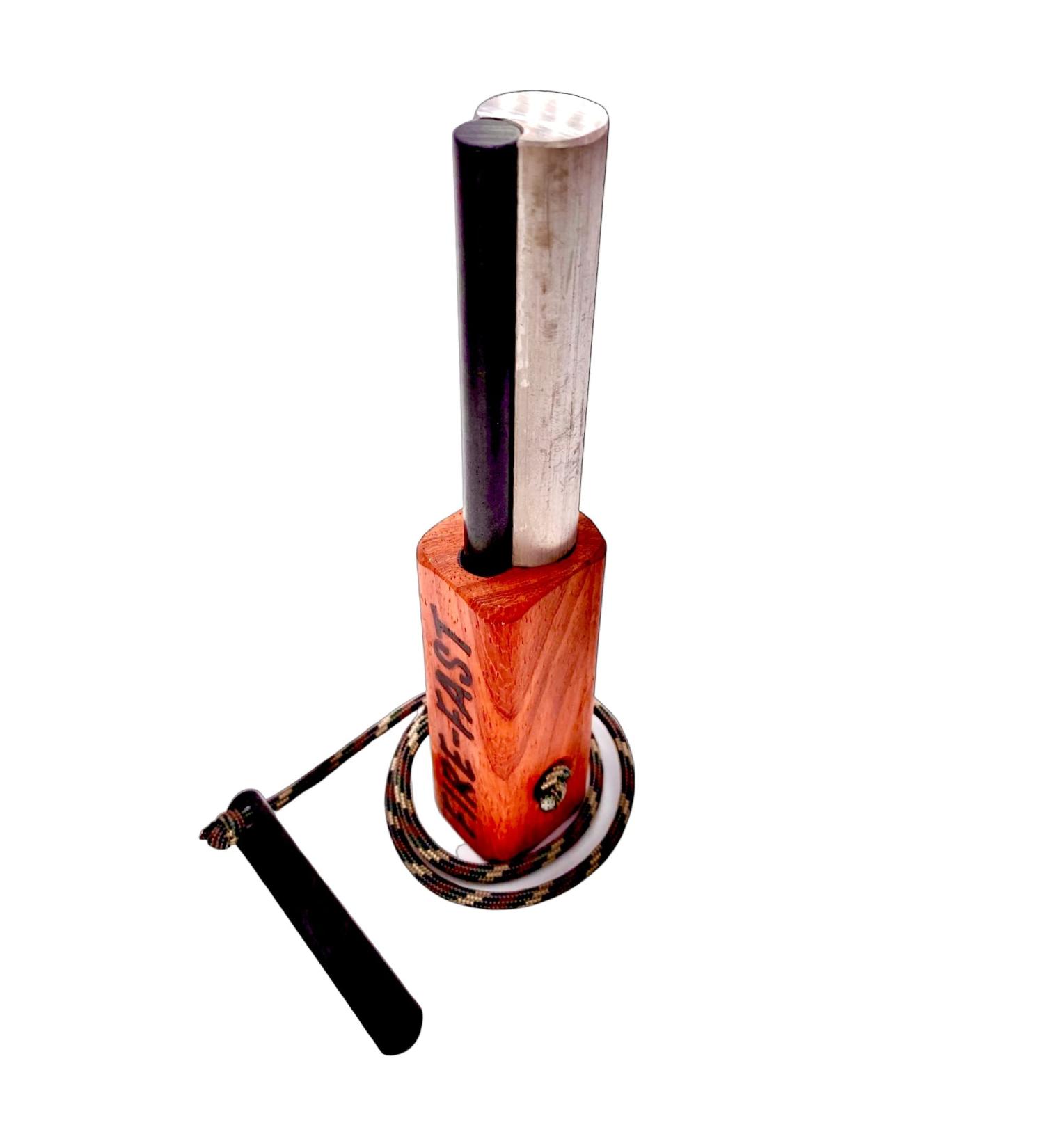 Fire-Fast Trekker: Emergency Waterproof Survival Fire Starter - Magnesium and Euro Fire Steel Ferro Rod - Compact Durable Tool for Bushcraft, Camping, Backpacking, Hiking, Hunting, or Bug Out Bag - 1 Pack - Buy Online on GoSupps.com