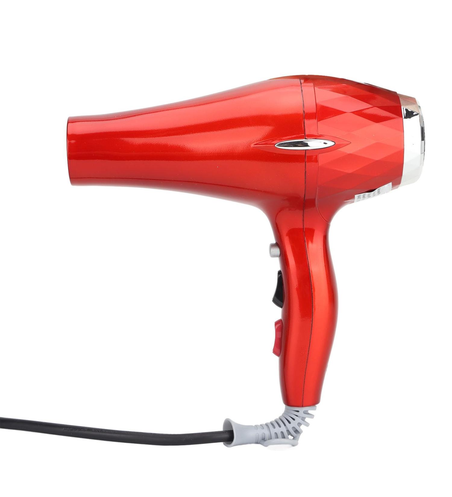 Professional Hair Dryer 1800w Low Noise Fast Drying Stylish Portable Adjustable Settings for Customized Experience (Chinese Red) US Plug 110V Chinese Red - Buy Online on GoSupps.com