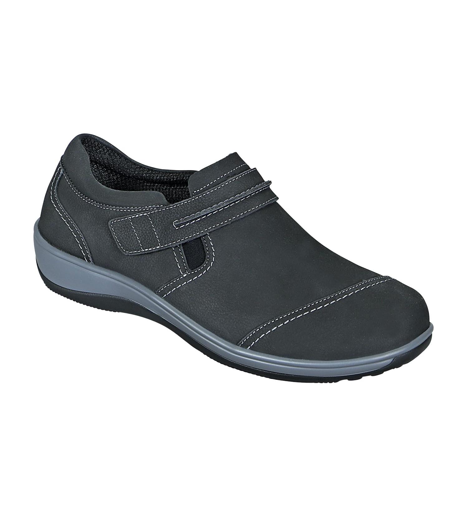 Orthofeet Solerno 8 Black Women's Plantar Fasciitis Shoes | Heel Pain Relief & Arch Support - Buy Online on GoSupps.com