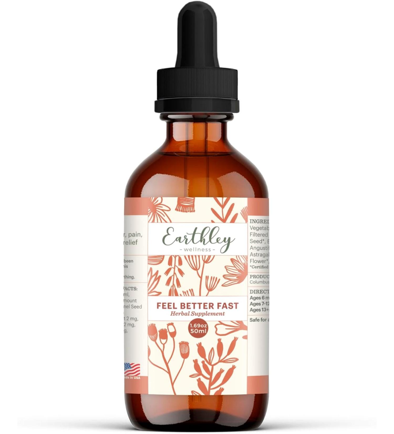 Earthley Wellness Respiratory Support Blend - Echinacea, Fennel Seed, Astragalus, Elder Flower, Cinnamon - 2oz - Buy Online on GoSupps.com
