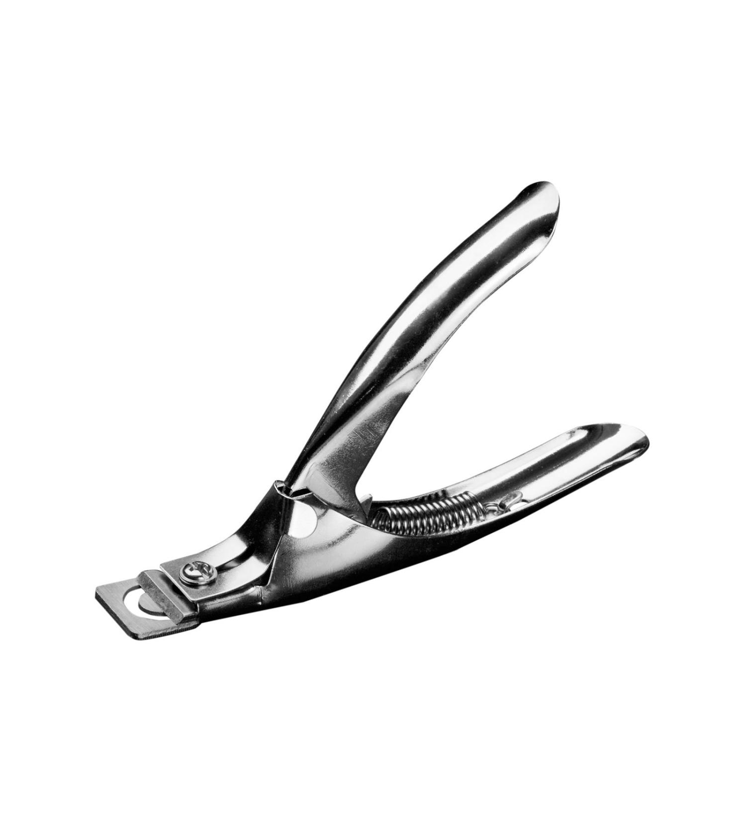 Profi Tip Cutter - Silver Chrome Nail Clipper for Artificial Nails | High-Quality Contour Cutter for Shortening & Cutting Fake Fingernails - Buy Online on GoSupps.com