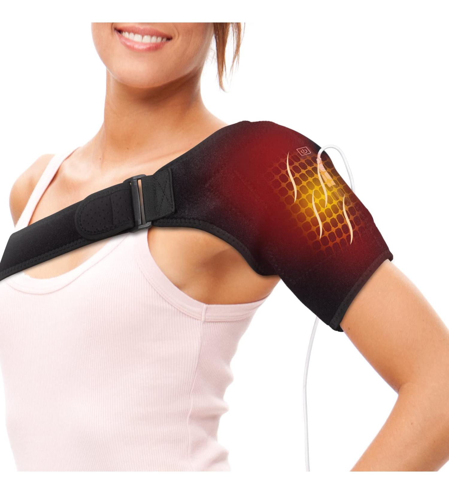 LXH USB Shoulder Heating Pad for Pain Relief - 3 Heat Settings, Portable & Effective for Rotator Cuff Pain - Buy Online on GoSupps.com