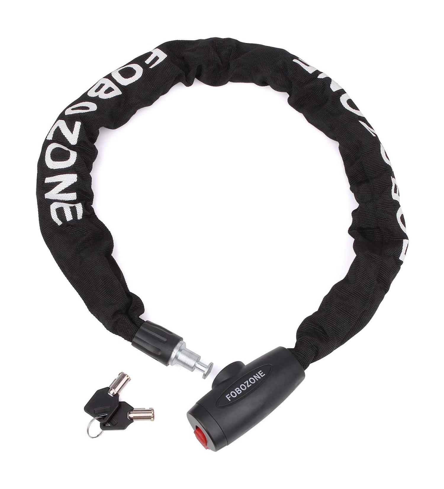 FUBOZONE Heavy Duty Bike Chain Lock with Disc Lock - Solid Manganese Steel, 38.64 Length x 9mm Dia, 2.97 lbs - Safe & Secure for Scooters, Motorcycles, and Bicycles - Buy Online on GoSupps.com