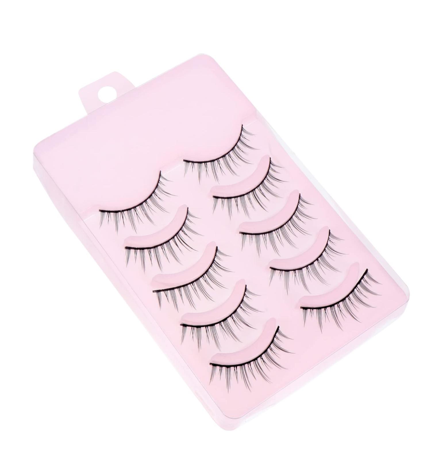 DRESSOOS 5 Pairs Fake eyelashes 3D False Lashes Handmade Lashes Cosmetics Eyelashes Fluffy Volume Lashes Girl Makeup Eyelashes 3D Faux Lashes flexible woman Acrylic chemical fiber - Buy Online on GoSupps.com
