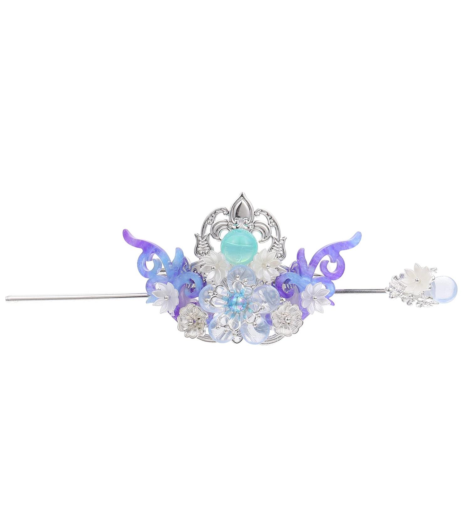 Lurrose Chinese Hair Stick Chinese Traditional Hair Pins Hemp Hair Chopsticks Hair Accessories For (Blue) - Buy Online on GoSupps.com