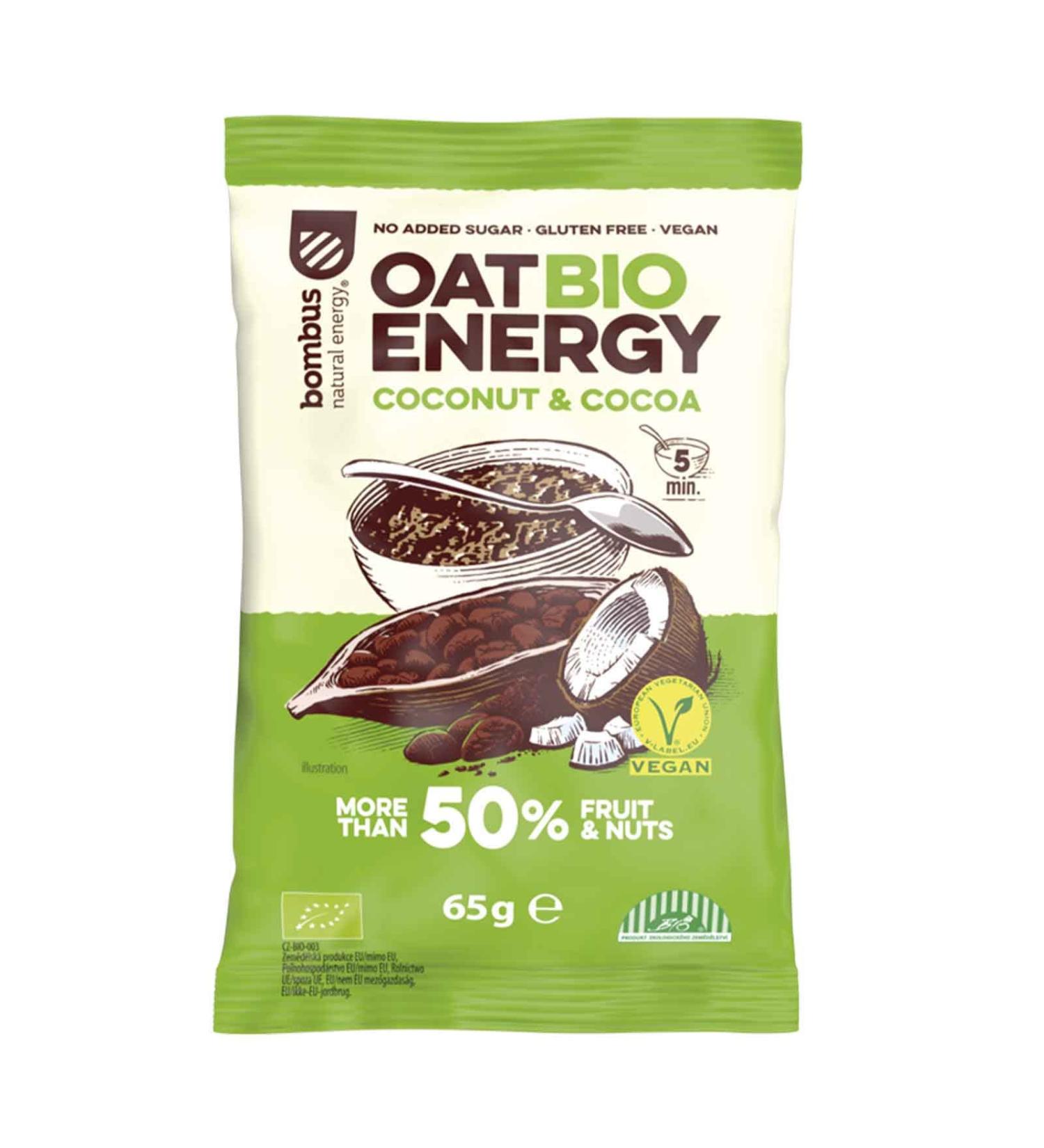 TARGROCH Coconut porridge glutenfree cocoa BIO 65 g BOMBUS - Buy Online on GoSupps.com