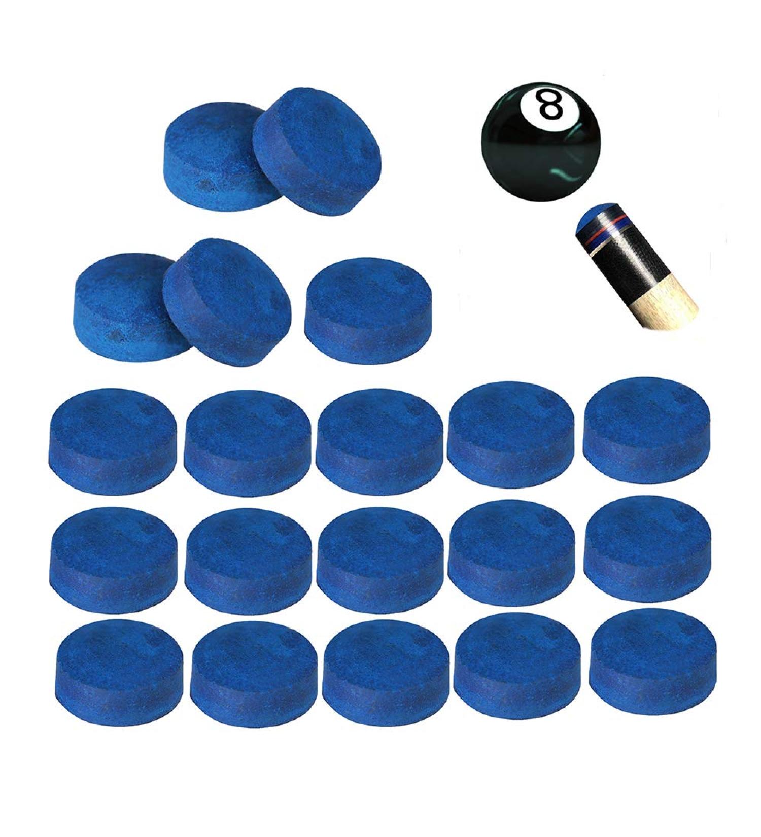 KECHIO 13mm Pool Billiard Cue Tips - Blue Snooker Cue Tips - Buy Online on GoSupps.com
