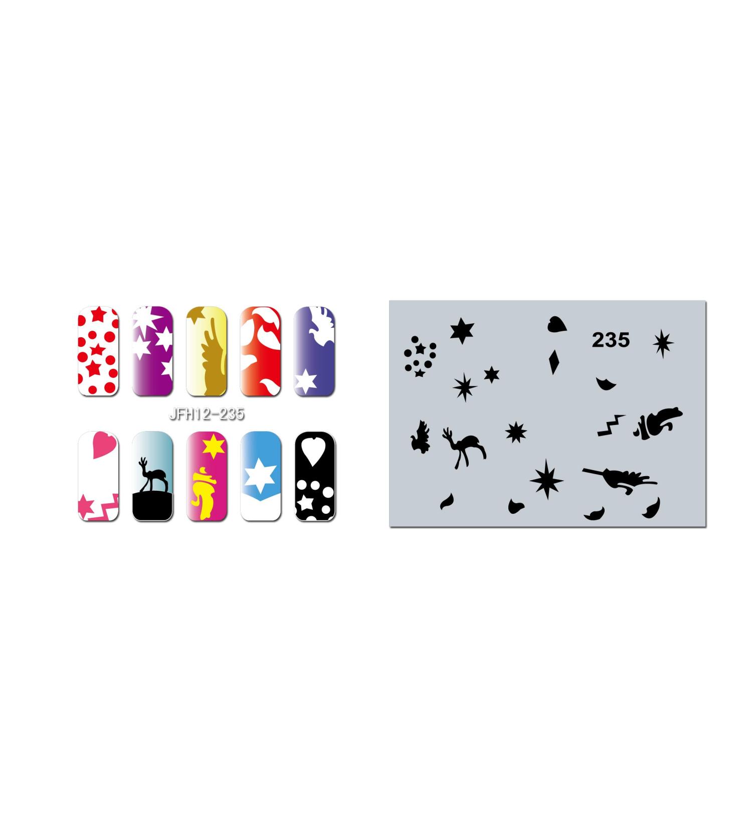 Fingernail stencil (airbrush nail art) Fengda JFH12-235