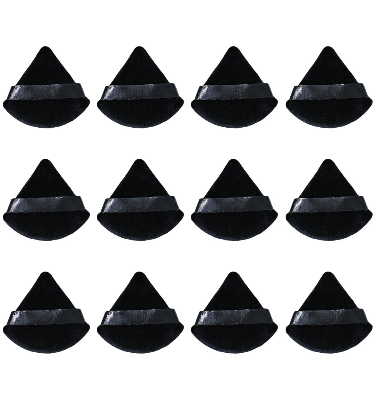 12-Piece Triangular Makeup Puff Set Mini Puff Makeup Sponge Setting Sponge Essential Tool for Setting Loose Powder - Buy Online on GoSupps.com