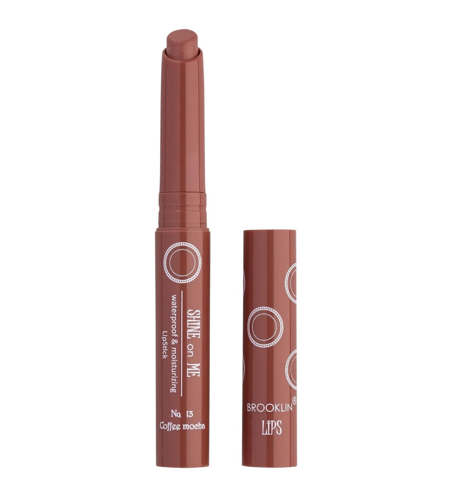 Impala - Brooklin Shine On Me Lipstick Color 13 Caf Mocha | Shiny Lipstick | Smooth Texture Lipstick | Long Lasting Moisturizing Lipstick - Buy Online on GoSupps.com