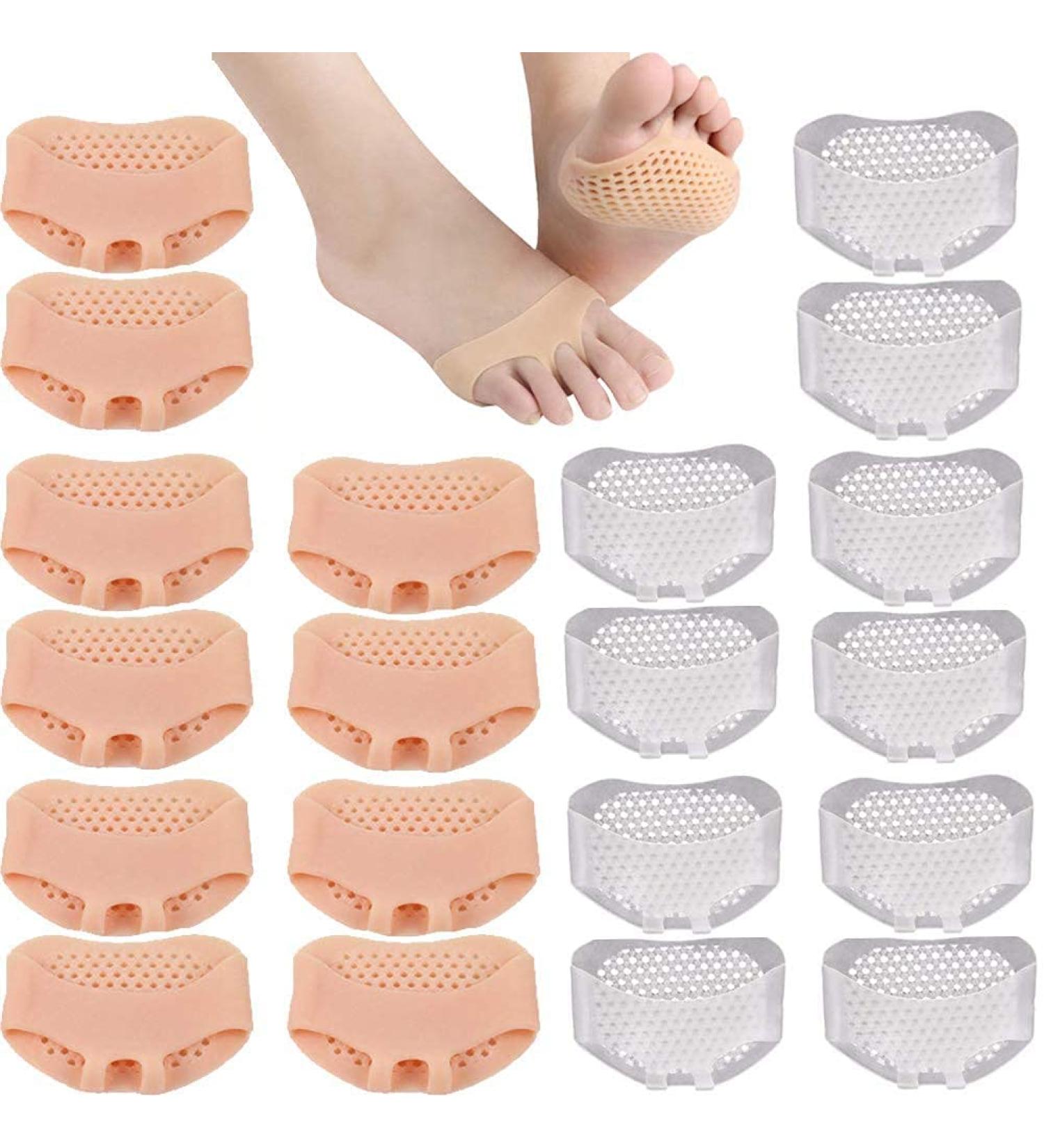 Breathable Metatarsal Pads - Soft Gel Bale Cushion for Morton s Neuroma Diabetic Feet Callus & Forefoot Pain relief | 10 Pairs - Buy Online on GoSupps.com