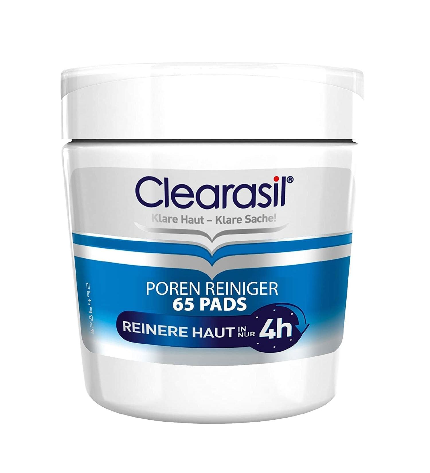 Clearasil pores cleaner pads - anti -pimples and blackheads pads to clean the pores on the face - 2 x 65 pieces of pores cleaner pads 2 pieces
