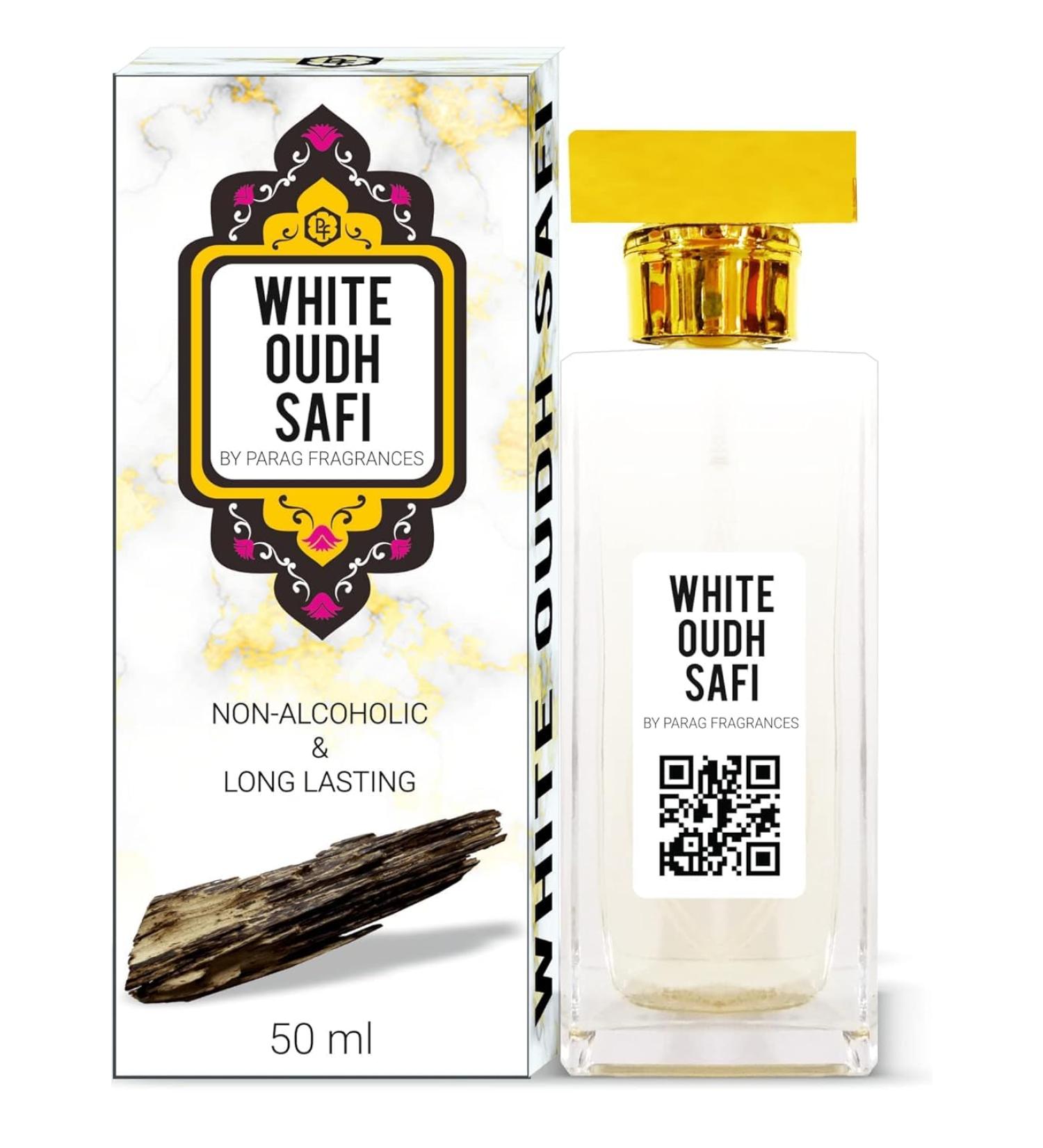 Parag Fragrances White Oud Safi Perfume 50ml / Extreme Long Lasting Perfume For Men & Women / 36+ Hours Lasting Perfume/Alcohol Free Perfume/Non-Alcoholic Perfume