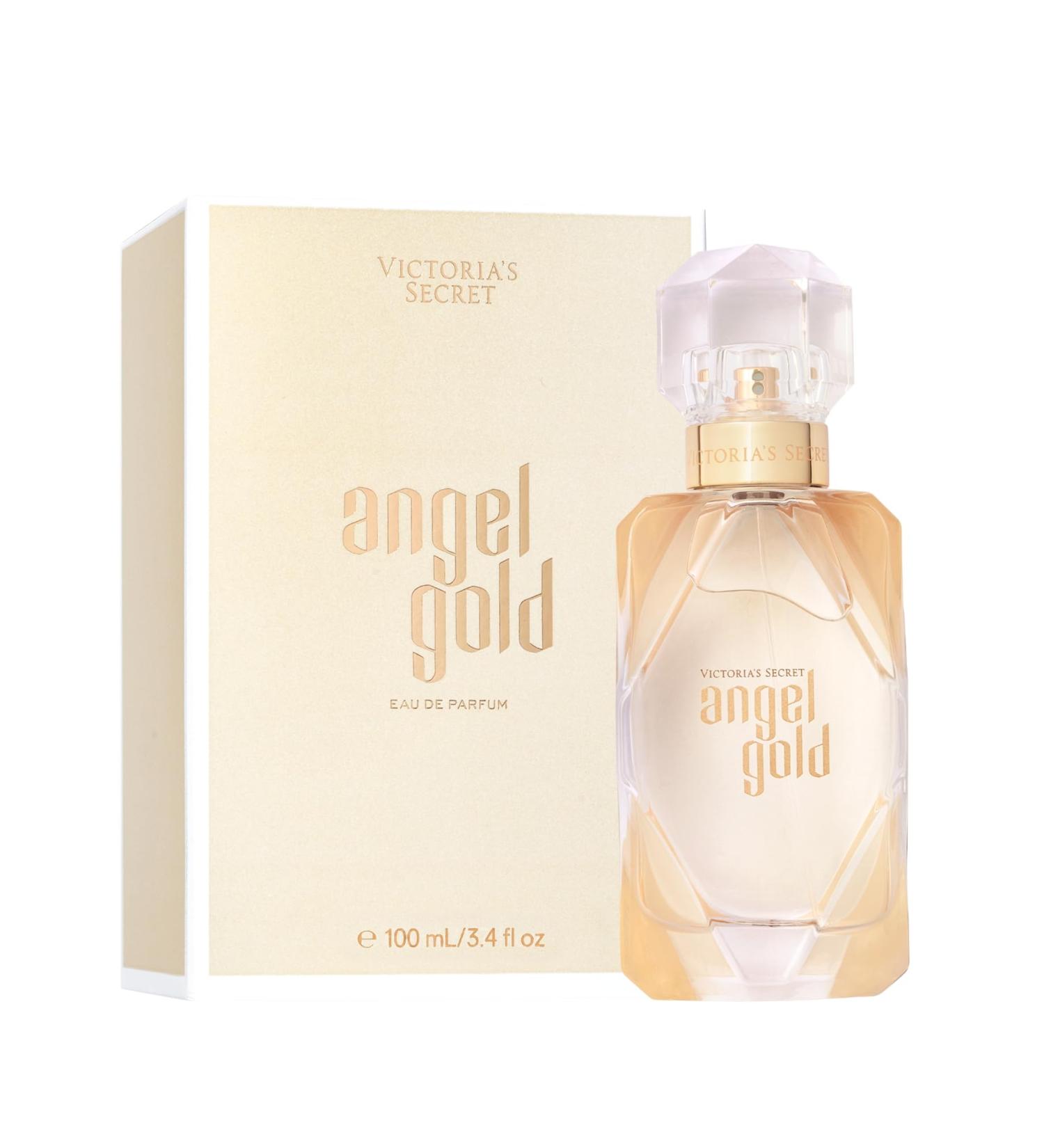 Victoria's Secret Angel Gold Eau de Parfum Notes of Sparkling Bergamot Gardenia & Musk Perfumes for Women (3.4 oz) Angel Gold 3.4 Fl Oz (Pack of 1)