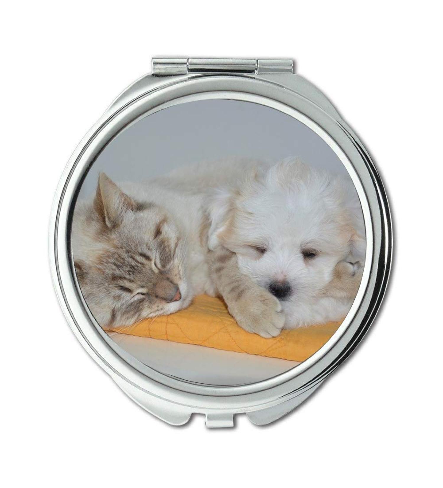 Mirror Compact Mirror Cat Dog Nap pocket mirror portable mirror - Buy Online on GoSupps.com