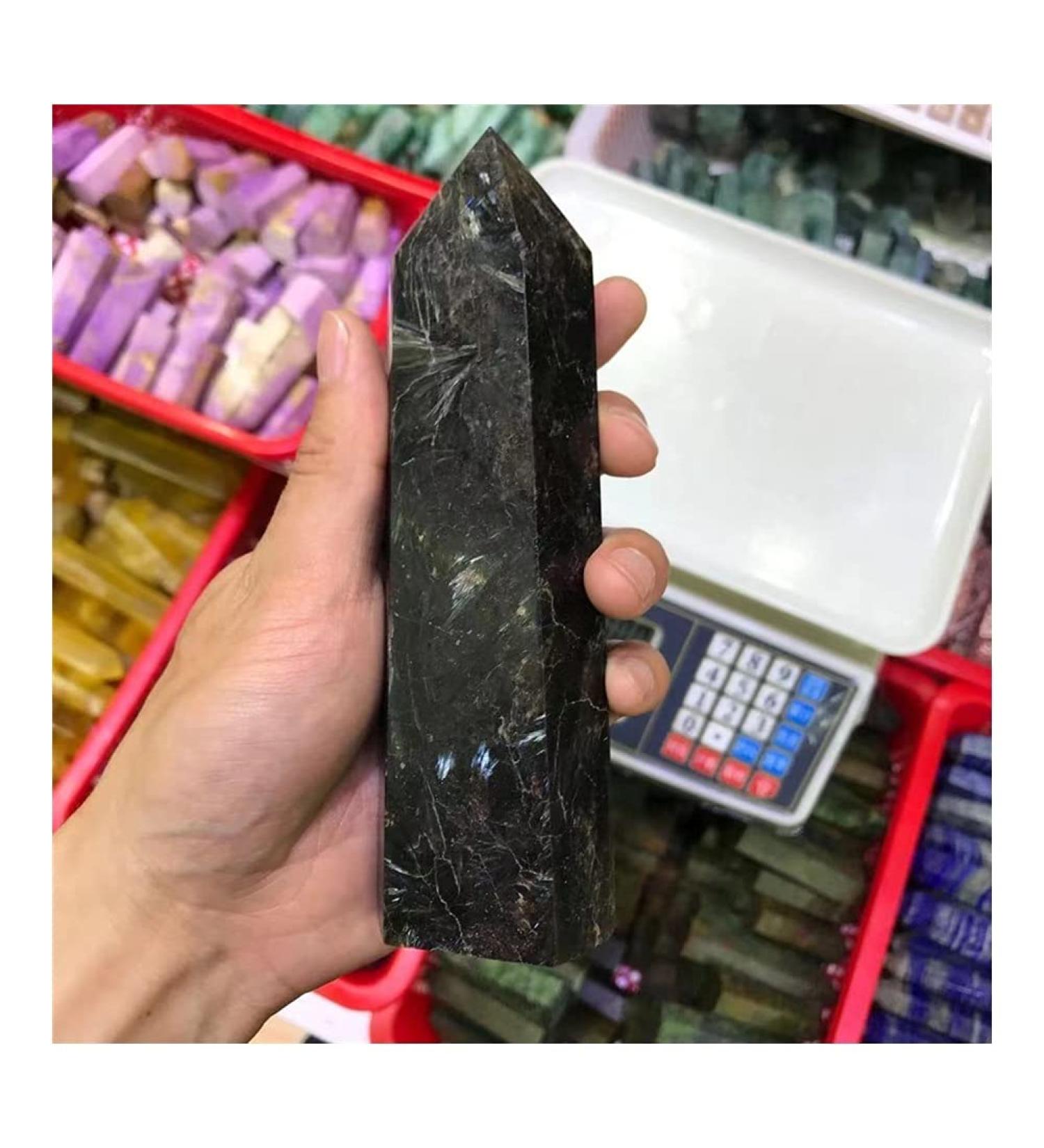 Balance Natural Stone Crystal Column Malachite Stone Furnishing Articles raw ore specimens Alleviate Fatigue Stone Lucky Stone Natural Stones ningxiao - Buy Online on GoSupps.com