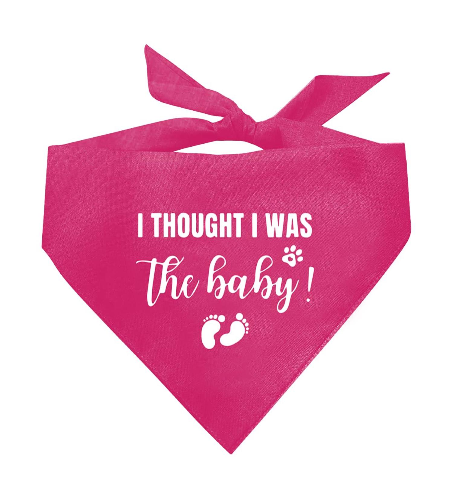 Dog Hill Towel - Premium Triangular Cloth for All Dog Sizes | Pregnancy Announcement & Accessory | Pink & Deep Pink - Buy Online on GoSupps.com