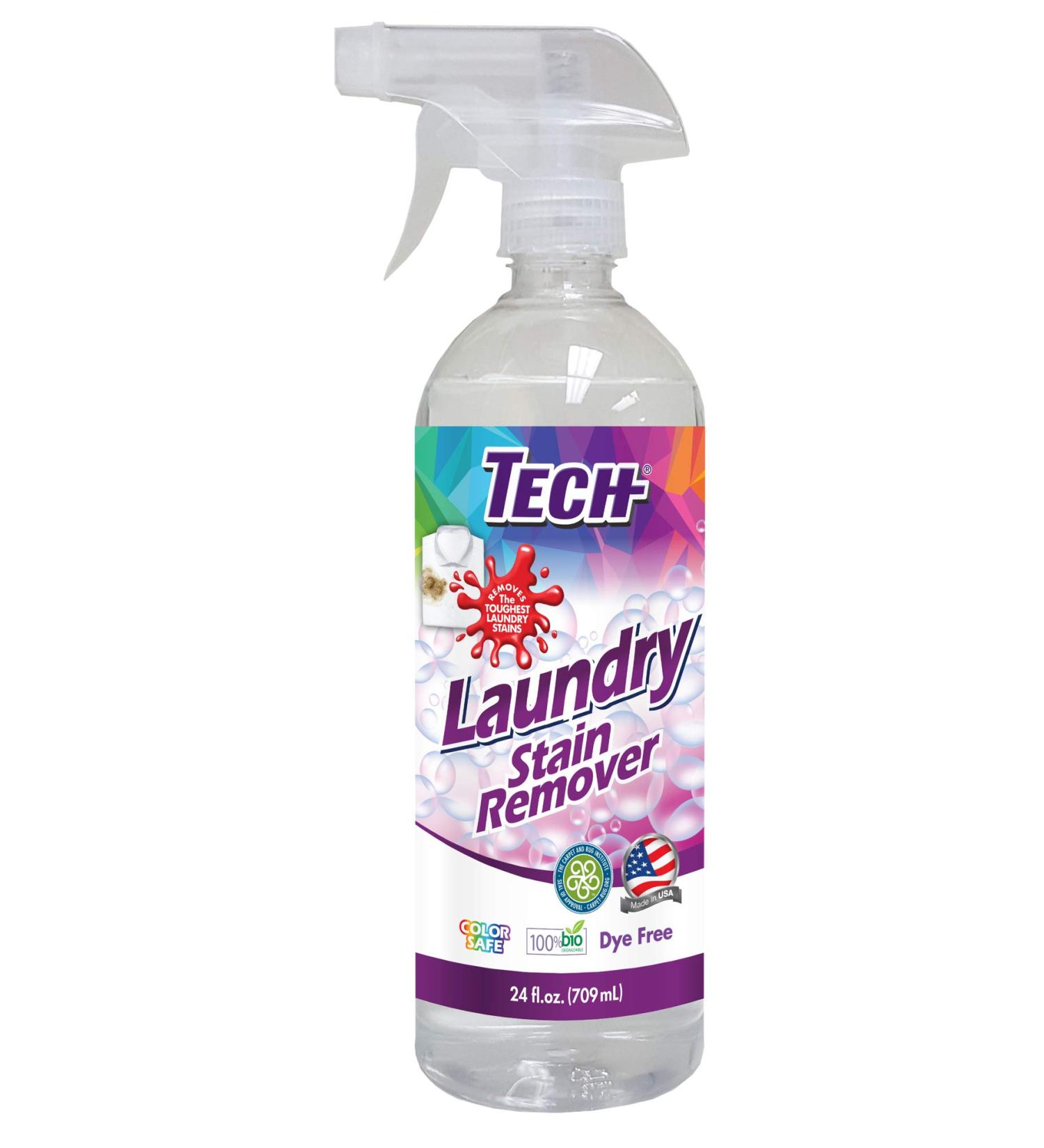 TECH Laundry Stain Remover Spray - Color Safe & Effective Stain Remover (24 OZ) for All Fabrics - Fast International Shipping - Buy Online on GoSupps.com