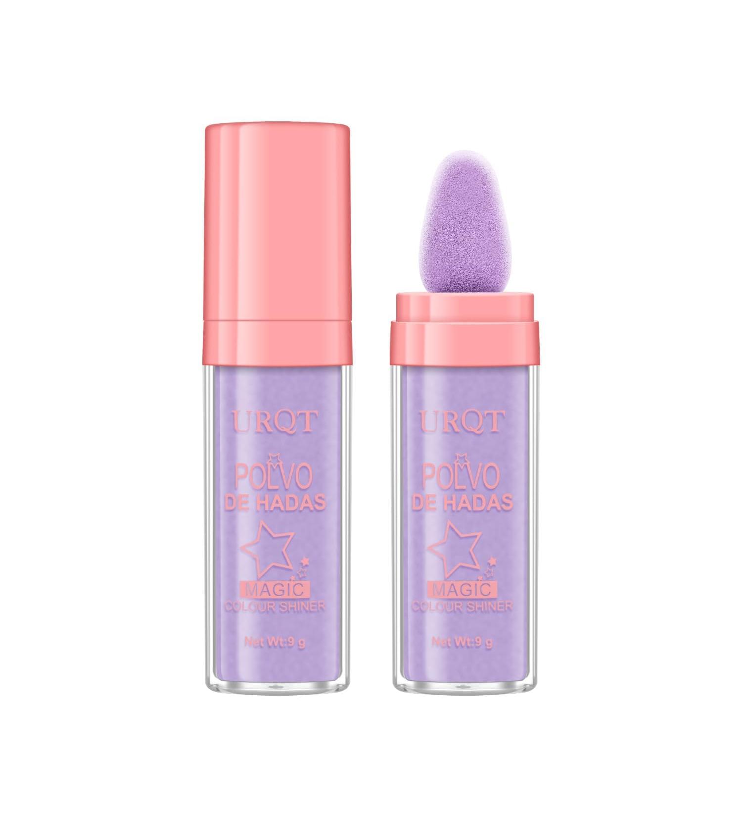 Polvo de Hadas Fairy Highlighter | Waterproof Shimmer & Blusher for Face & Body | Festival Party Makeup #04 Fantasy Purple - 1g - Buy Online on GoSupps.com