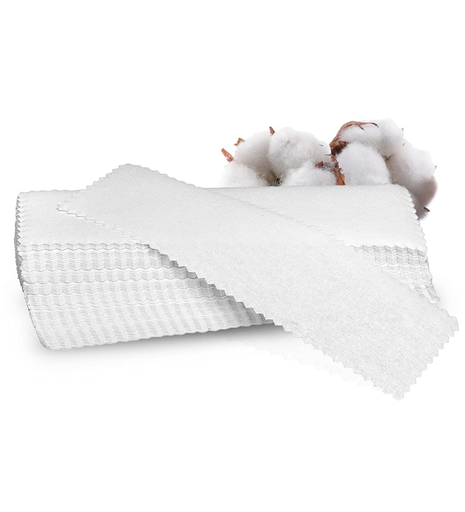 100x Cotton Strips for Sugaring | 20x7 cm Kosmetex Fleece Strips | White Cotton Textile for Sugar Paste - International Shipping - Buy Online on GoSupps.com
