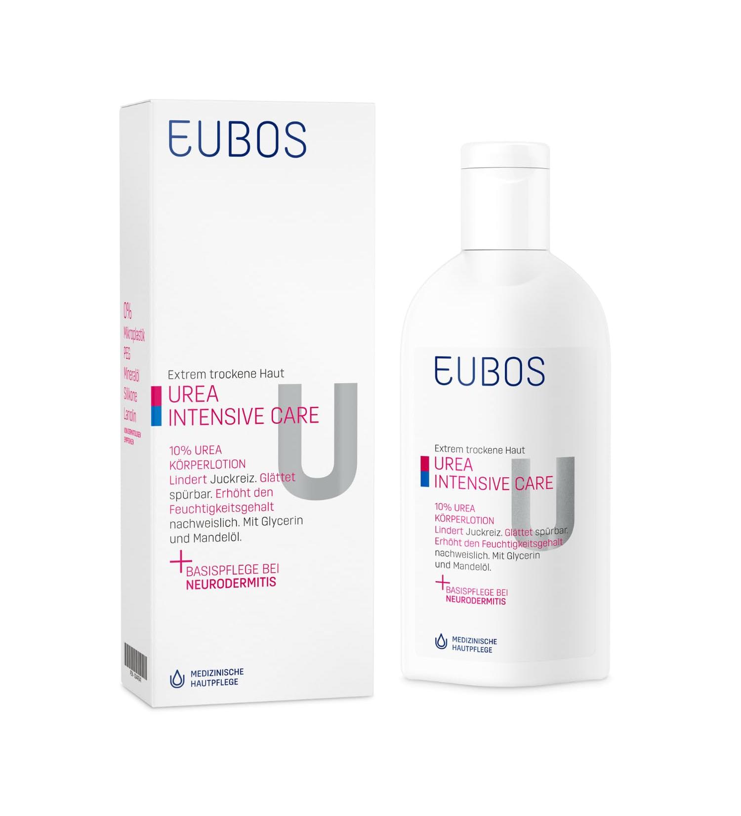 Eubos 10% Urea Body Lotion 200ml - Dermatologically Tested for Dry Skin Enhanced Hydration Special Care Cream - Buy Online on GoSupps.com