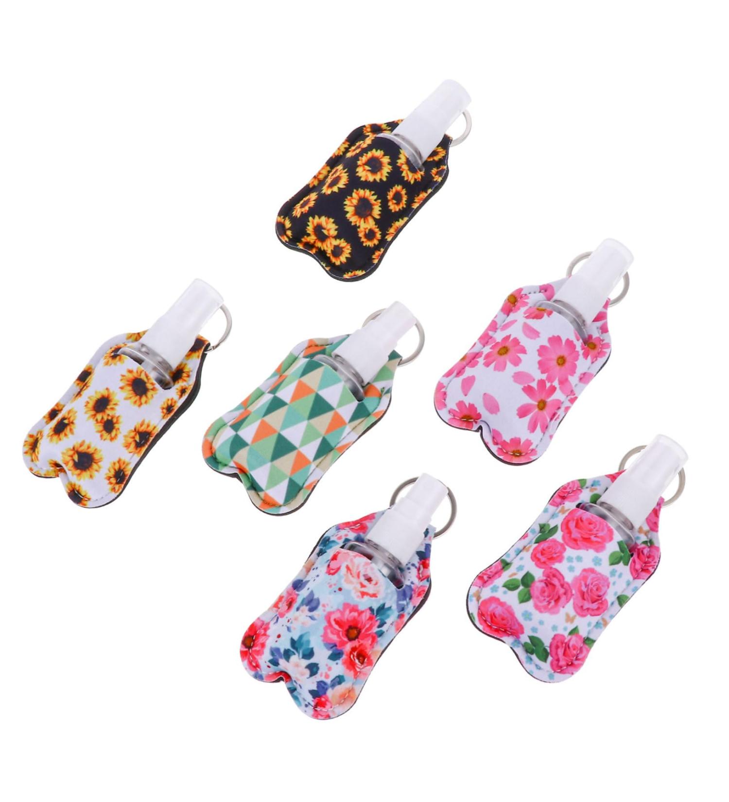 6 Sets Hand Bottle Set Shampoo Travel Container Keyring with Refillable Bottle Travel Bottle Empty Dispenser Travel Small Bottle Assorted colours 12X6cm - Buy Online on GoSupps.com