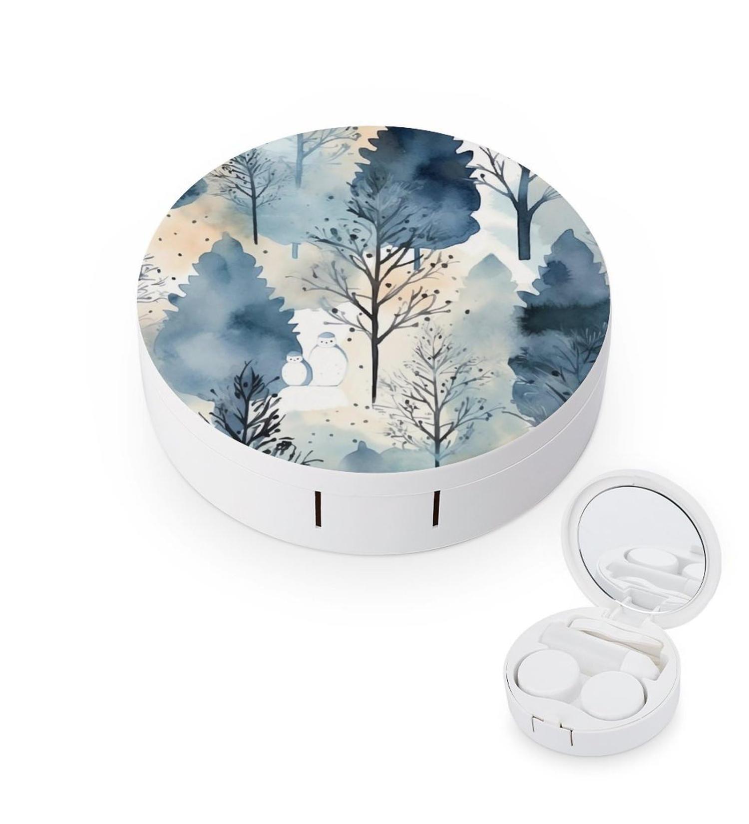 Winter Tree Contact Lens Case - Portable Travel Storage for Contacts - Buy Online on GoSupps.com