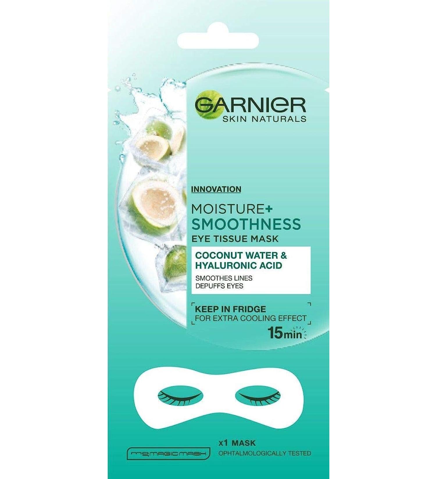 Garnier Skin Naturals Innovation Moisture + Smoothness Eye Tissue Mask x 6 g clear Coconut