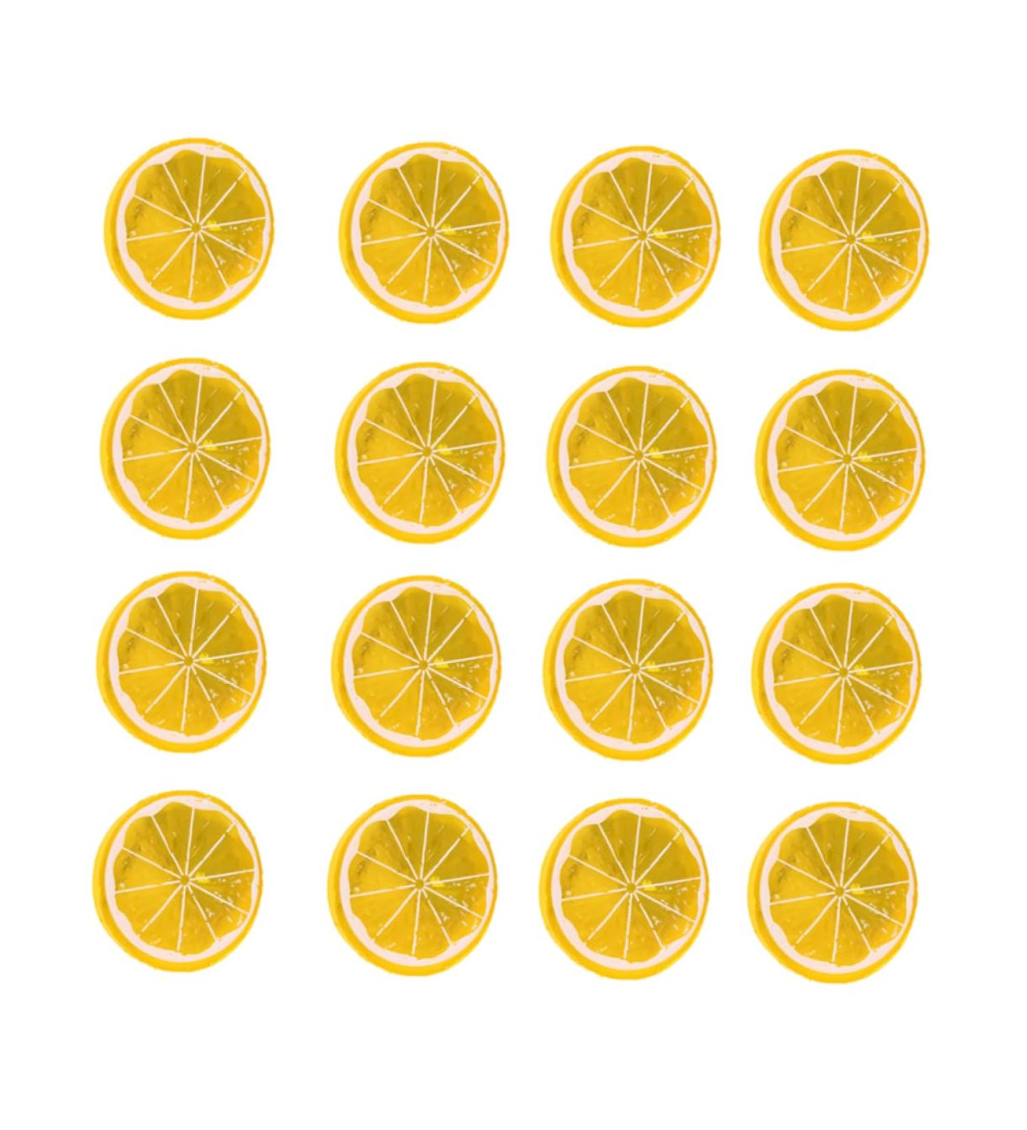 ABOOFAN 50pcs Simulation Lemon Slices Candy Resin Charms Toys Orange Slices Props Plastic Fake Inflatable - Buy Online on GoSupps.com