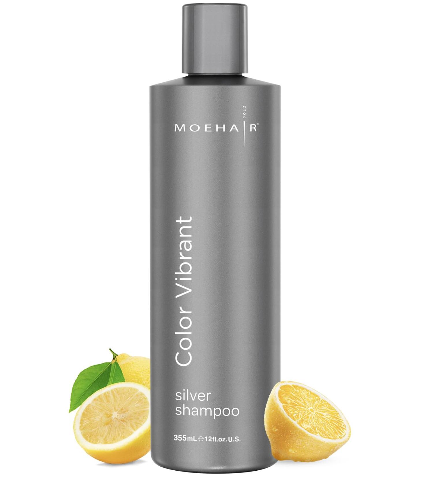 MOEHAIR Vibrant Silver Shampoo | Color Enhancing & Brassiness Neutralizer | Paraben & Sulfate Free | 12 Fl. Oz - Buy Online on GoSupps.com
