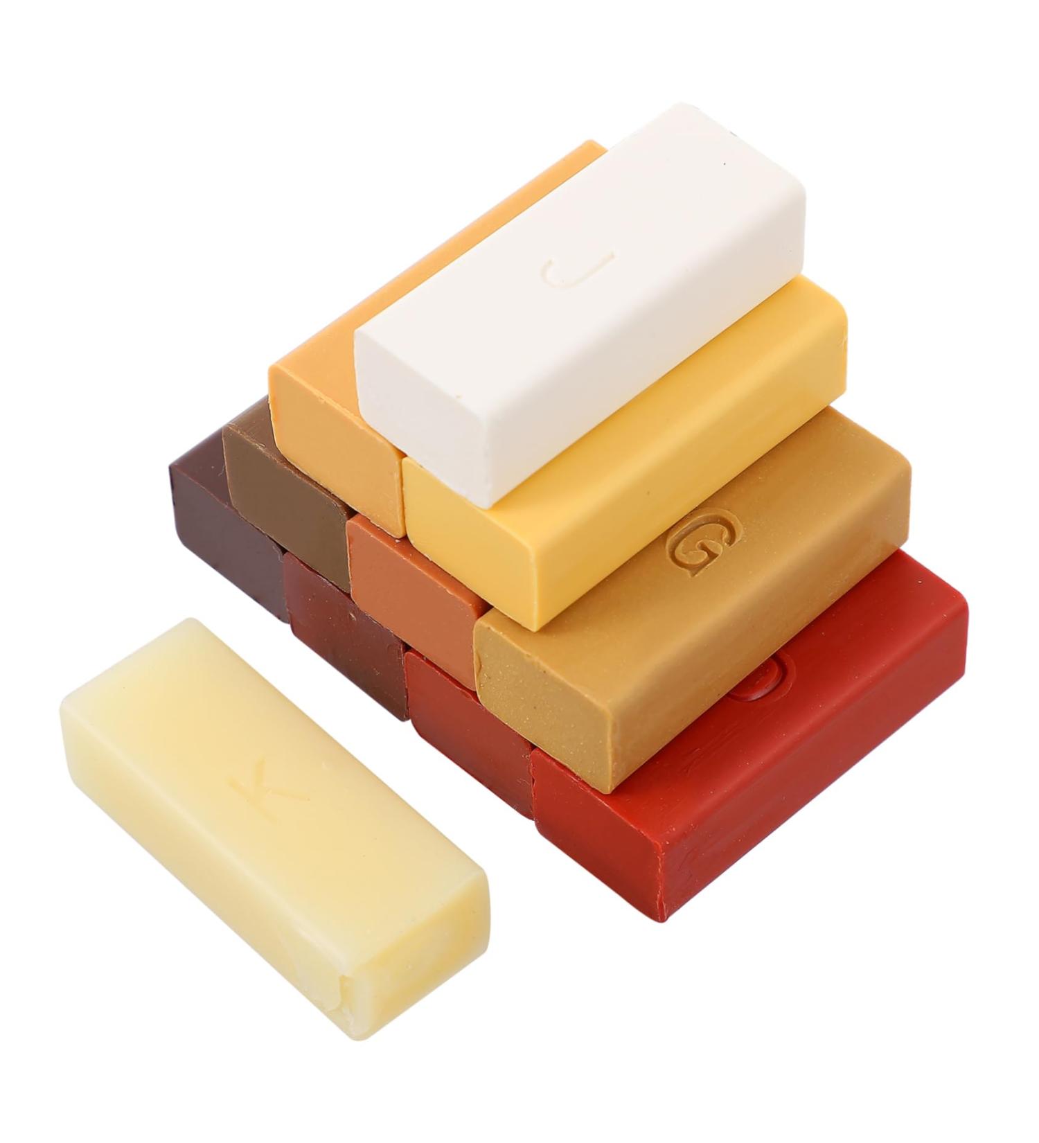 1 Set Tile Repair Touch-Up Beeswax Wood Polish for Furniture - Paraffin Blocks Pen & Wax Filler for Ideal Finish - Buy Online on GoSupps.com