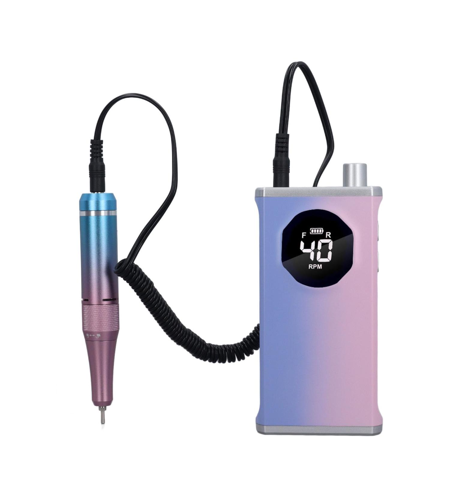 Nail Drill High Efficiency Rechargeable Portable Nail Drill Multifunctional CW CCW Rotation 40000 RPM for Polishing (Genericd9h4szpq2c-12) - Buy Online on GoSupps.com