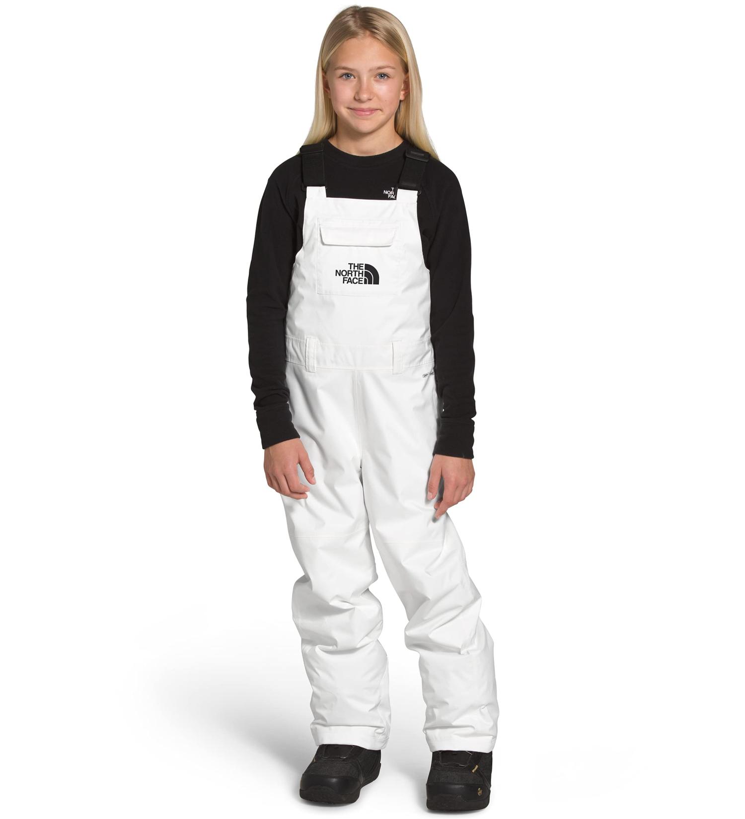 The North Face Youth Freedom Insulated Bib - TNF White - Size M - Buy Online on GoSupps.com