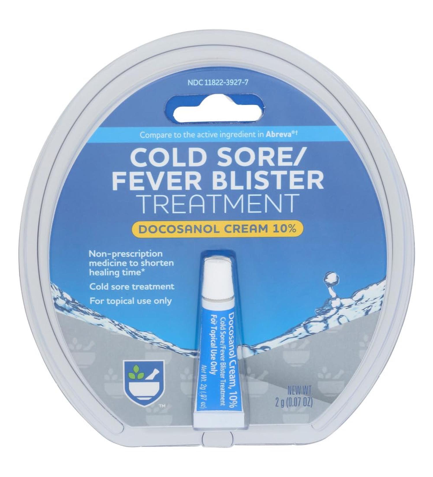 Buy Rite Aid Cold Sore Cream - Docosanol 10% Treatment for Cold Sores & Fever Blisters | Fast Healing for Lips & Face - 0.07 Oz - Buy Online on GoSupps.com