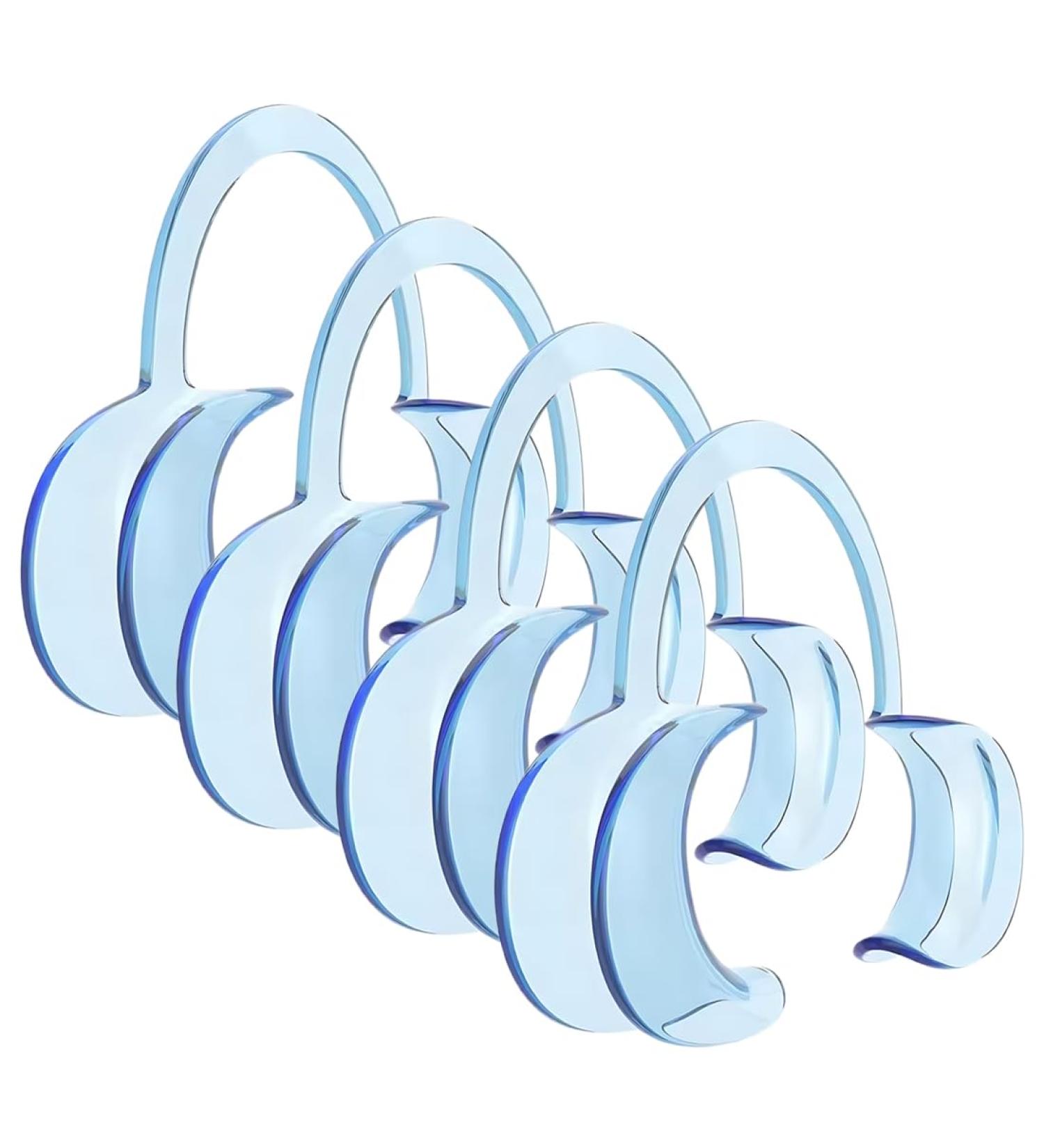 MQLSAERI 4-Piece C-Shape Mouth Opener Set | Dental Cheek Holder & Angle Holder for Oral Examination Treatment & Tooth Whitening | International Shipping Available - Buy Online on GoSupps.com