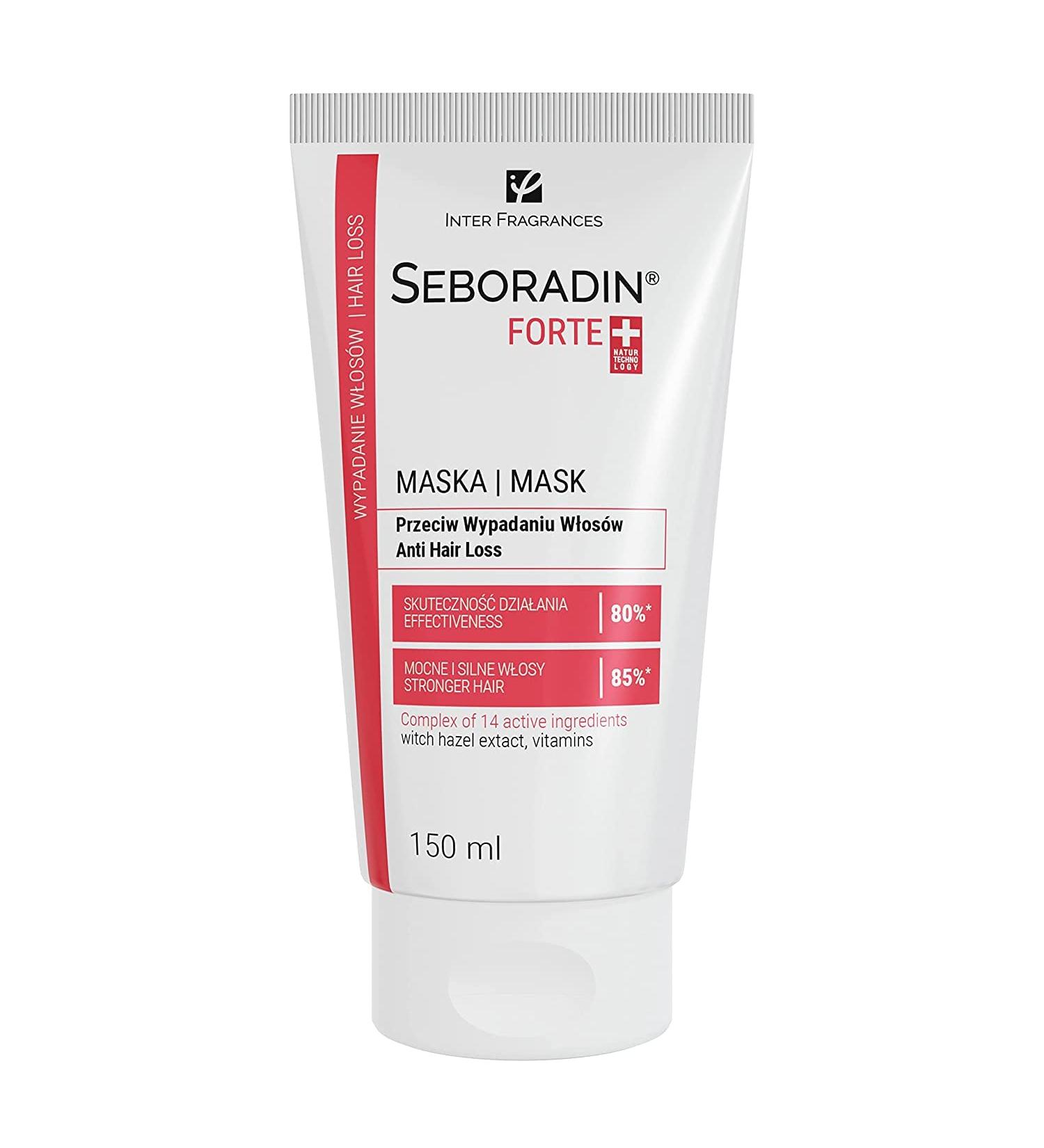 Seboradin Hair Growth Vitamins for Hair Loss & Thinning | Natural Extracts Scalp Care | 150 ml Forte - Buy Online on GoSupps.com