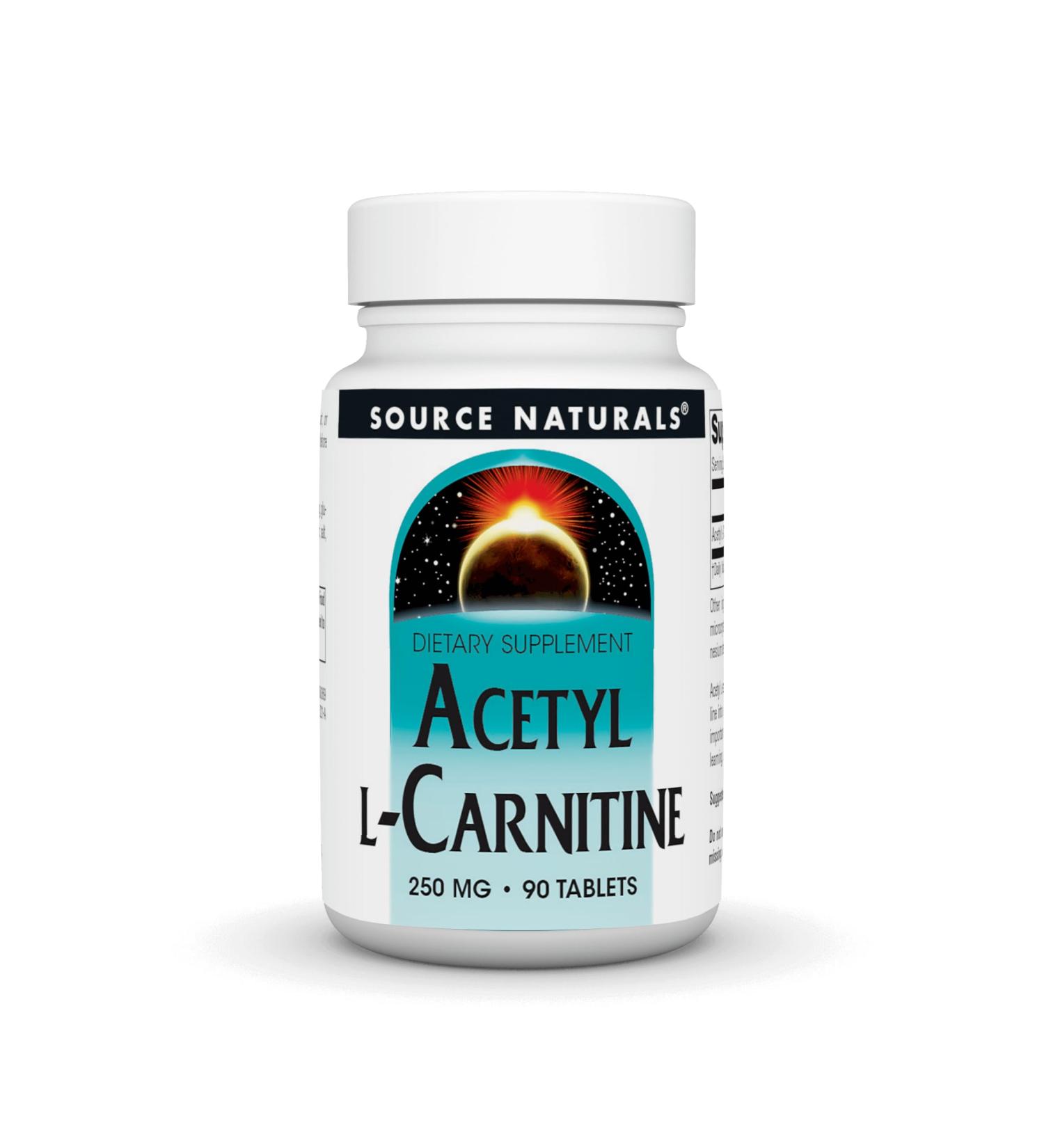 Buy Source Naturals Acetyl L-Carnitine for Brain Function & Memory Support - 90 Tablets - International Shipping Available - Buy Online on GoSupps.com