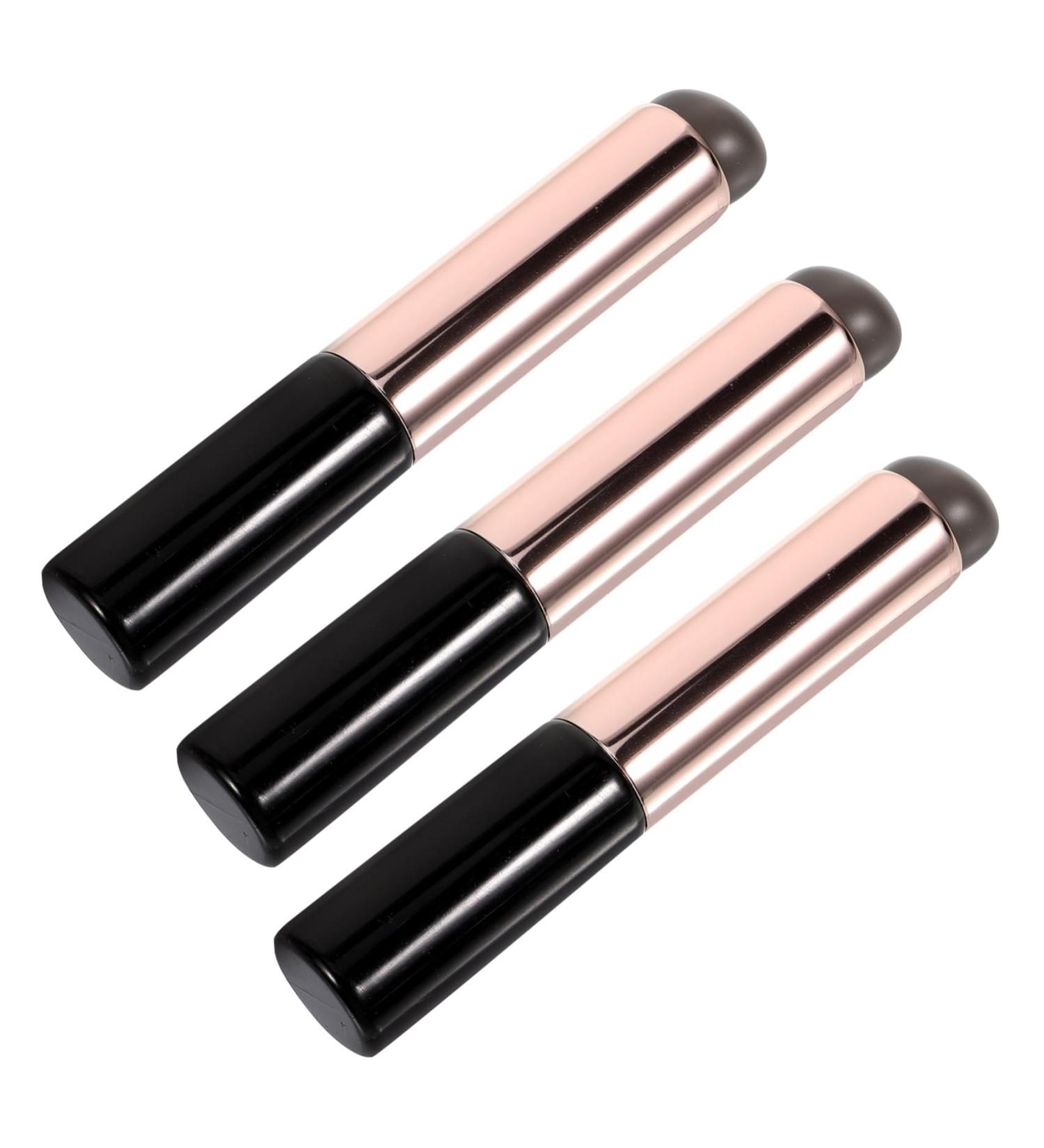 POPETPOP 3 pcs Lip Applicator Brush Set - Portable Imitation Wood Handle for Lipstick and Lip Gloss Makeup - Buy Online on GoSupps.com