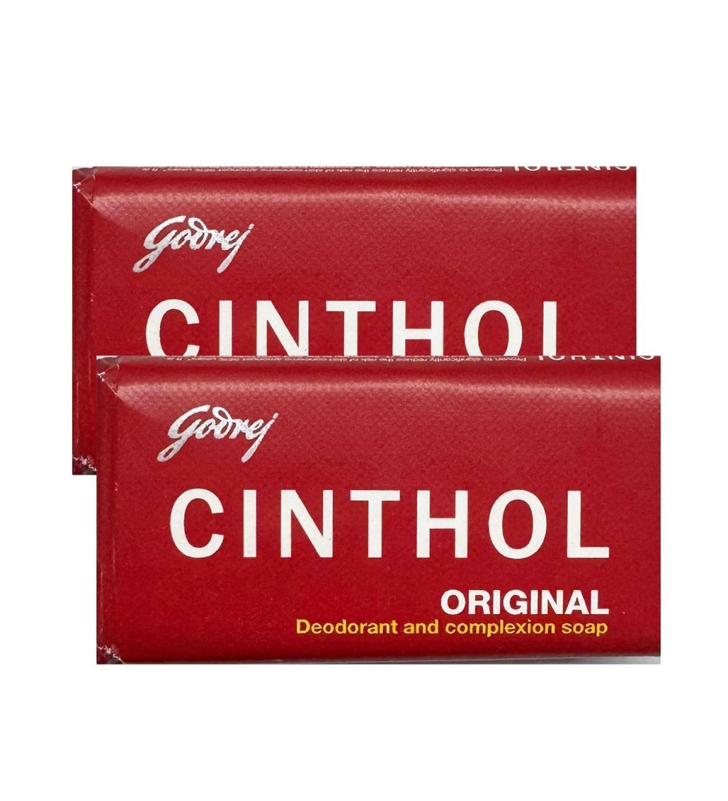 Cinthol Original Soap Bathing Soap Refreshing Original Deodorant And Complexion Soap Natural 100G Pack Of 2 100 g (Pack of 2) - Buy Online on GoSupps.com