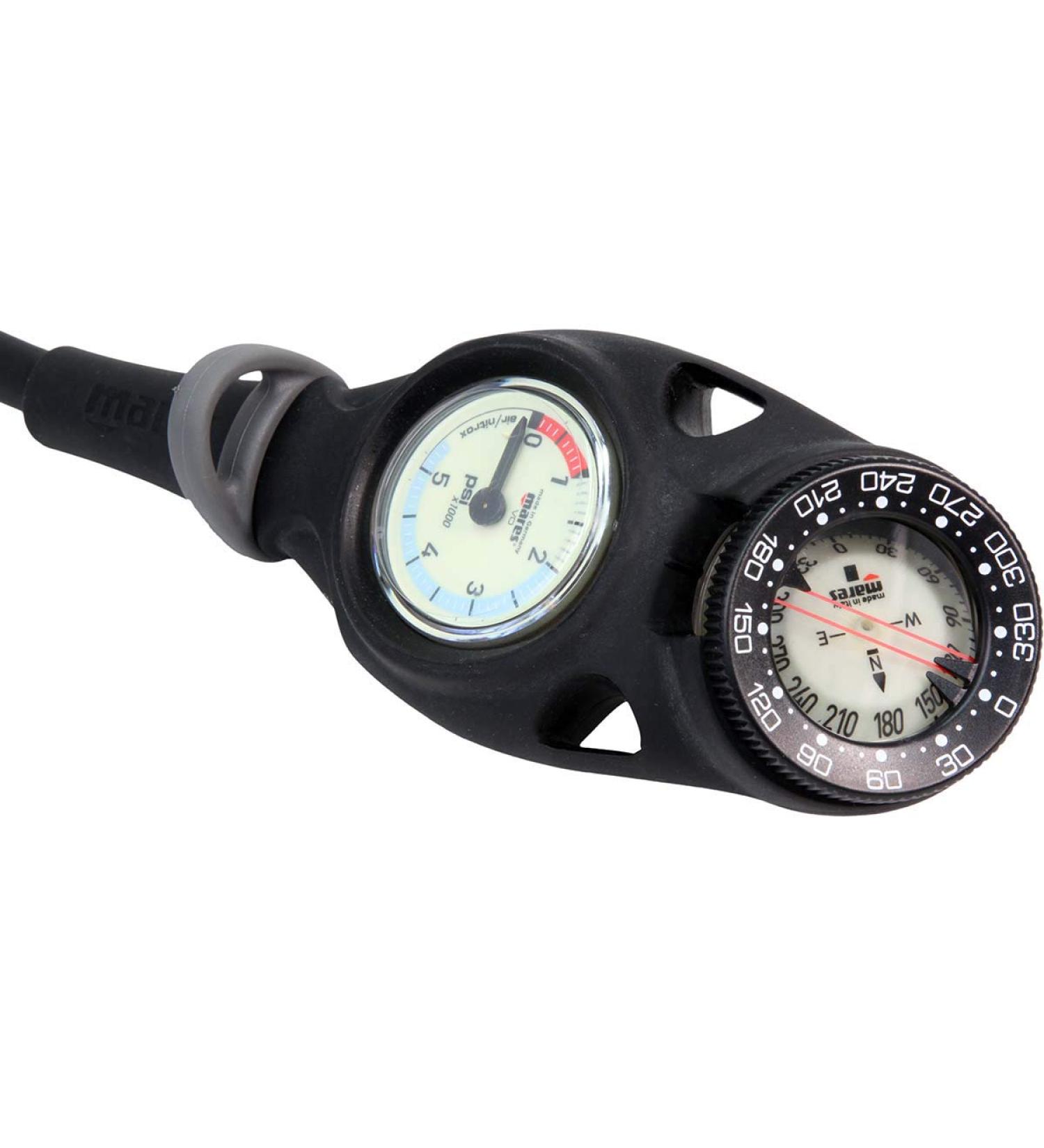 Mares Mission 2C Gauge Black (414423) - High-Quality Dive Gauge - Buy Online on GoSupps.com
