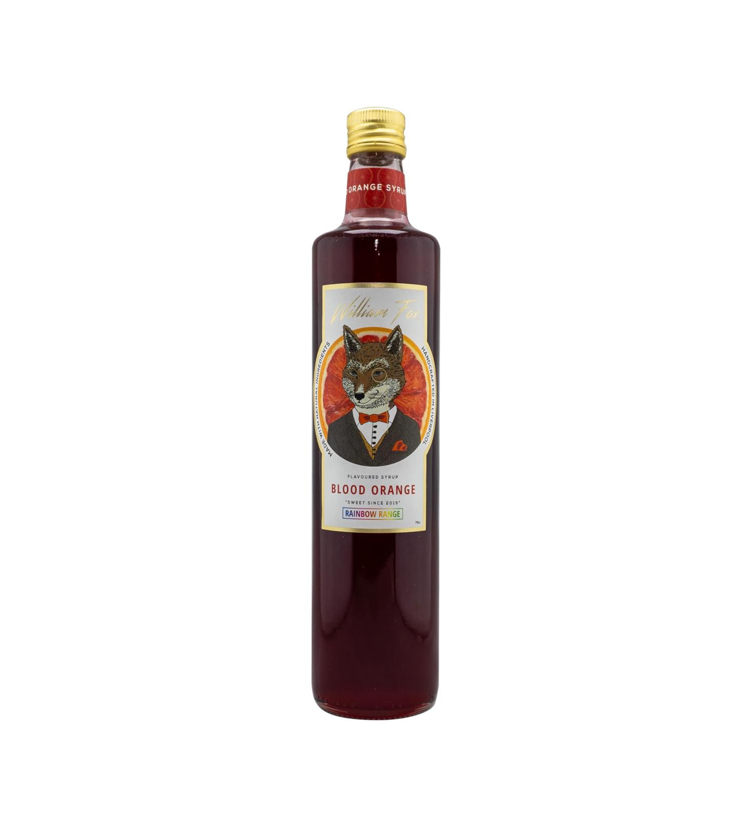 William Fox Sirop d'orange sanguine Premium Rainbow Range 75 cl
