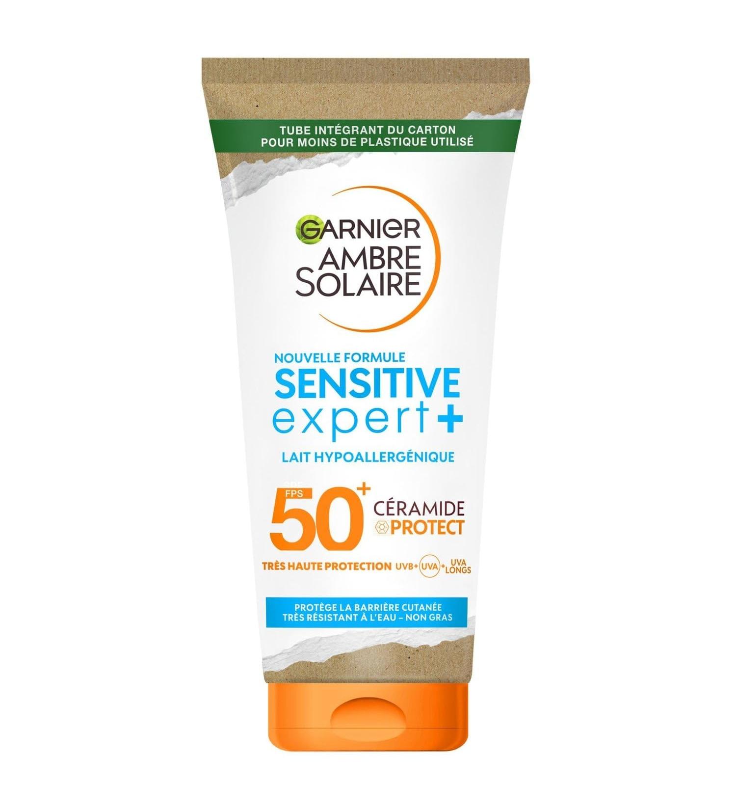 GARNYE Protection Solaire Intense SPF 50+ Lait Doux Hypoallerg nique pour Peaux Sensibles (175 mL) - Lot de 2 - vendu par Lot