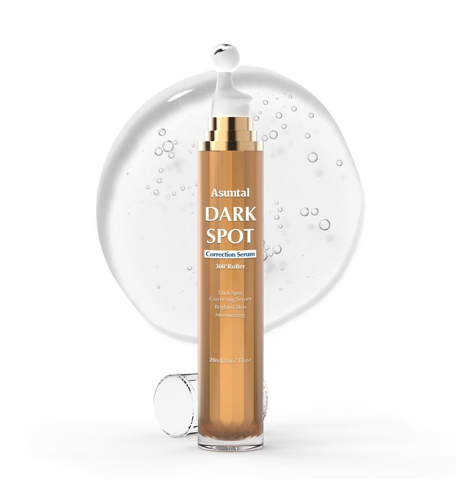 Dark Spot Remover For Face Skin Care Serum Dark Spot Corrector For Face Age Spot Remover with Massage Roller (0.67 Fl Oz) Unscented - Buy Online on GoSupps.com