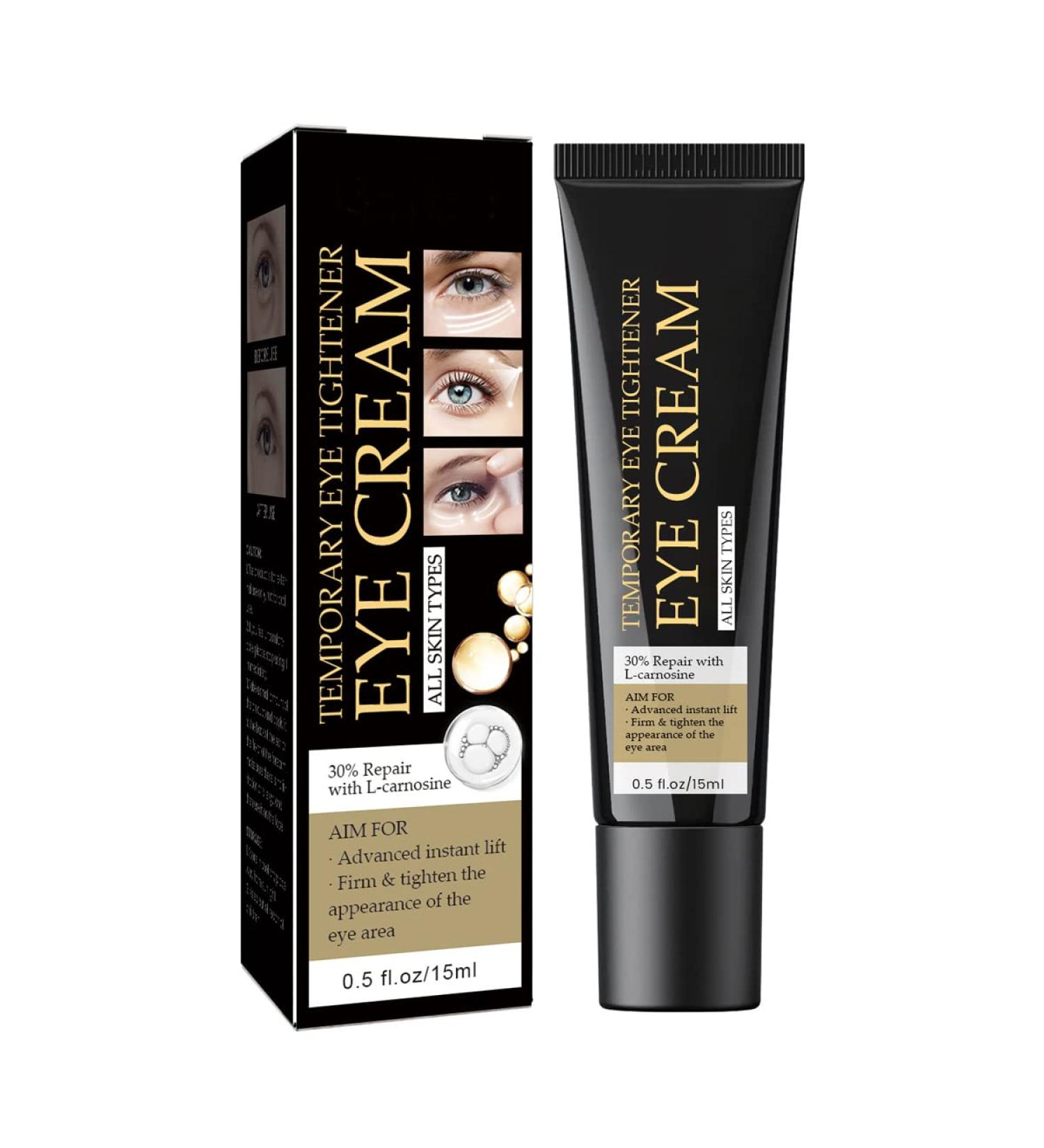 Firming Eye Cream: Instant Eye Tightener for Under-eye Puffiness, Fine Lines, Wrinkles & Dark Circles - Buy Online on GoSupps.com