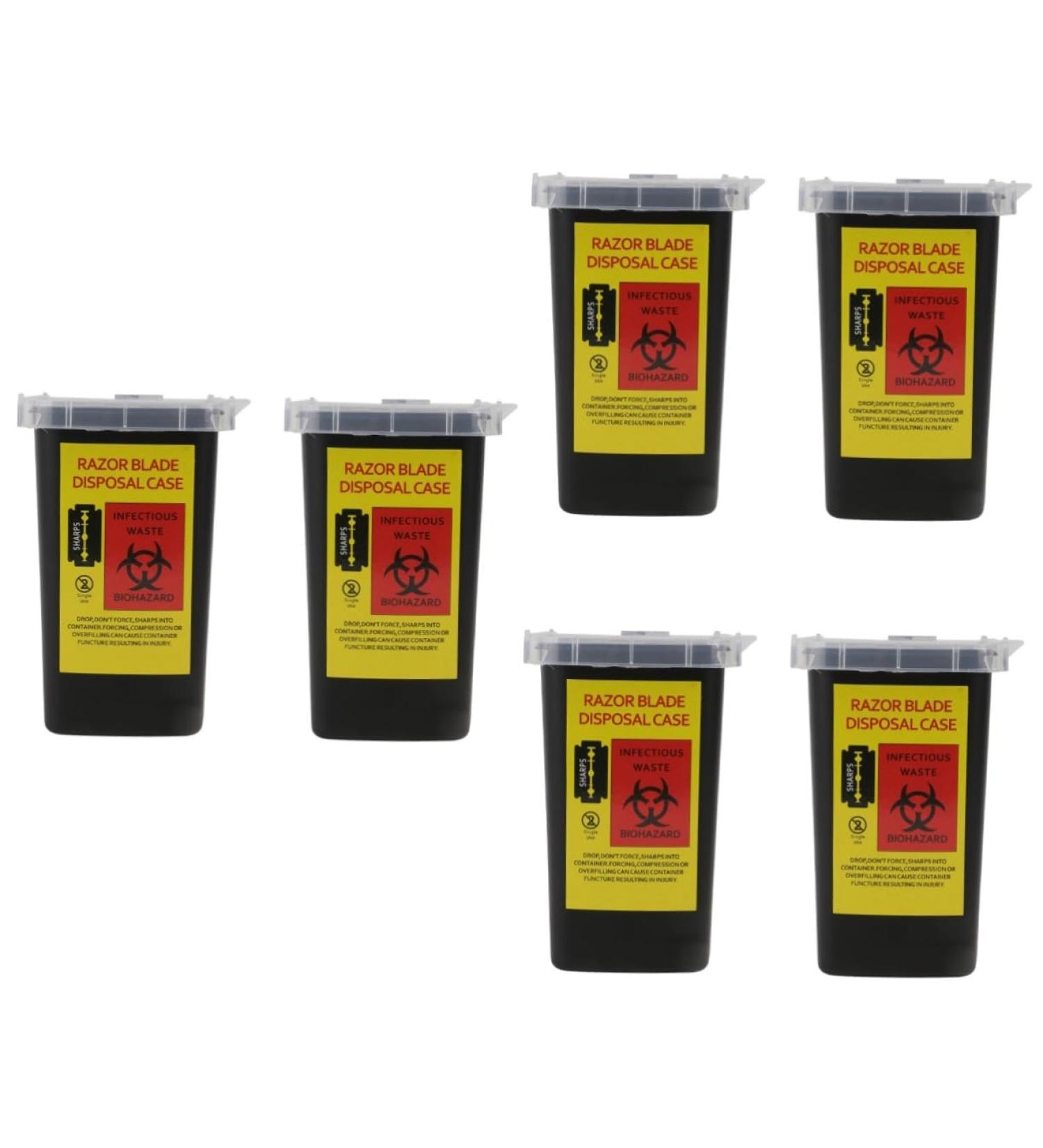 Minkissy 6 STK Blade Storage Box - Razor Dispenser Case for Hairdressers | Plastic Design & Convenient Storage - Buy Online on GoSupps.com