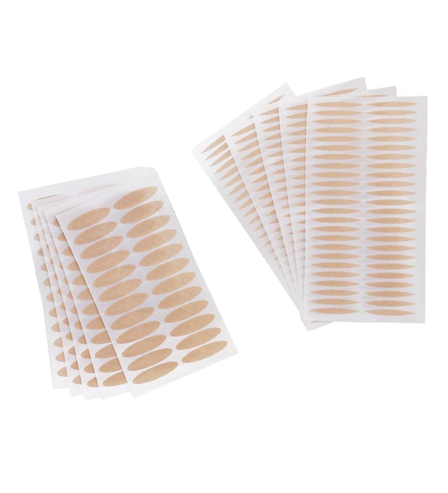 Invisible Lace Style Natural Eyelid Tape- 240 Pairs for Instant Eye Lift and Hooded Mono-eyelid, Self-Adhesive Strips with Y Fork (Skin Color) - Buy Online on GoSupps.com